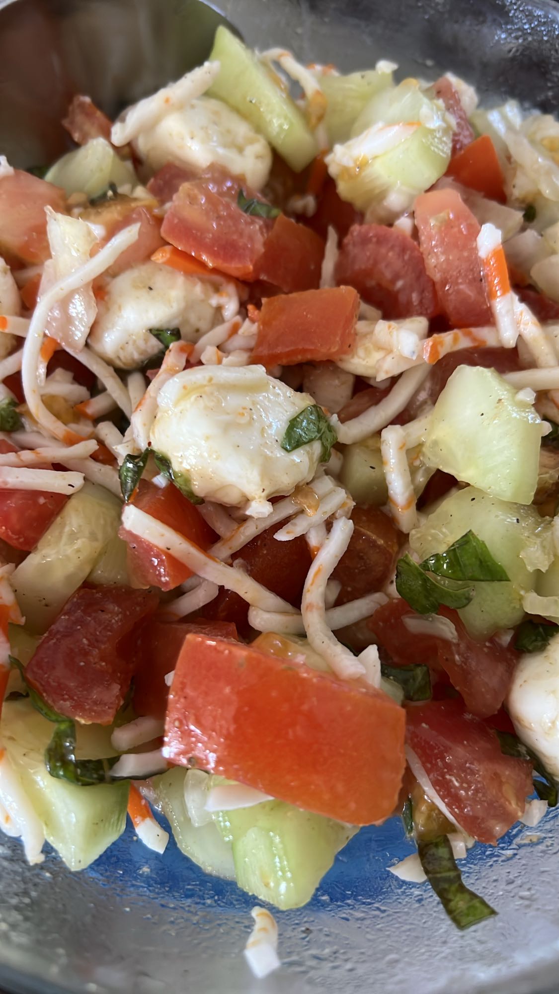 salade fraîche mozzarella