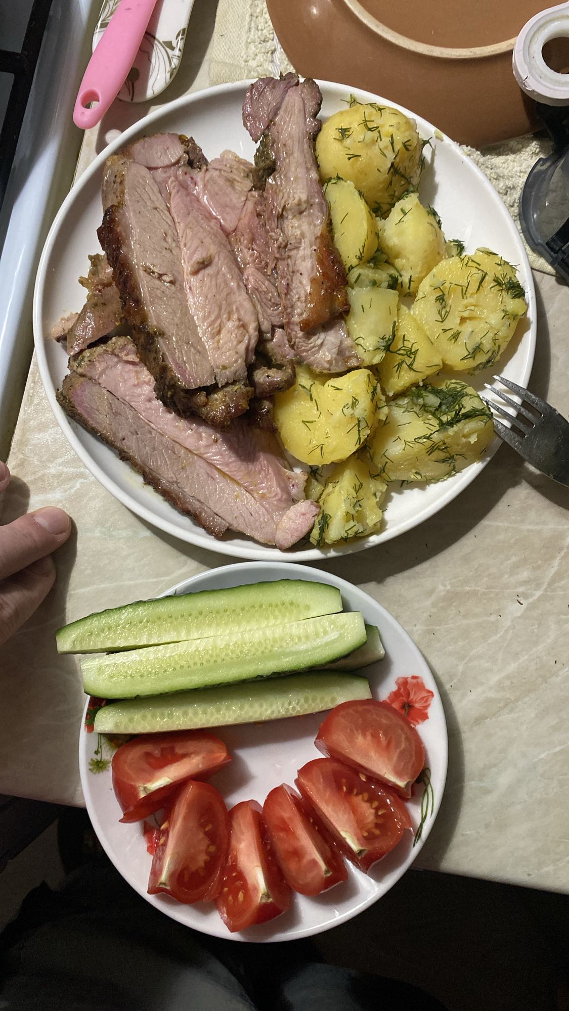 Индейка с картофелем и овощами