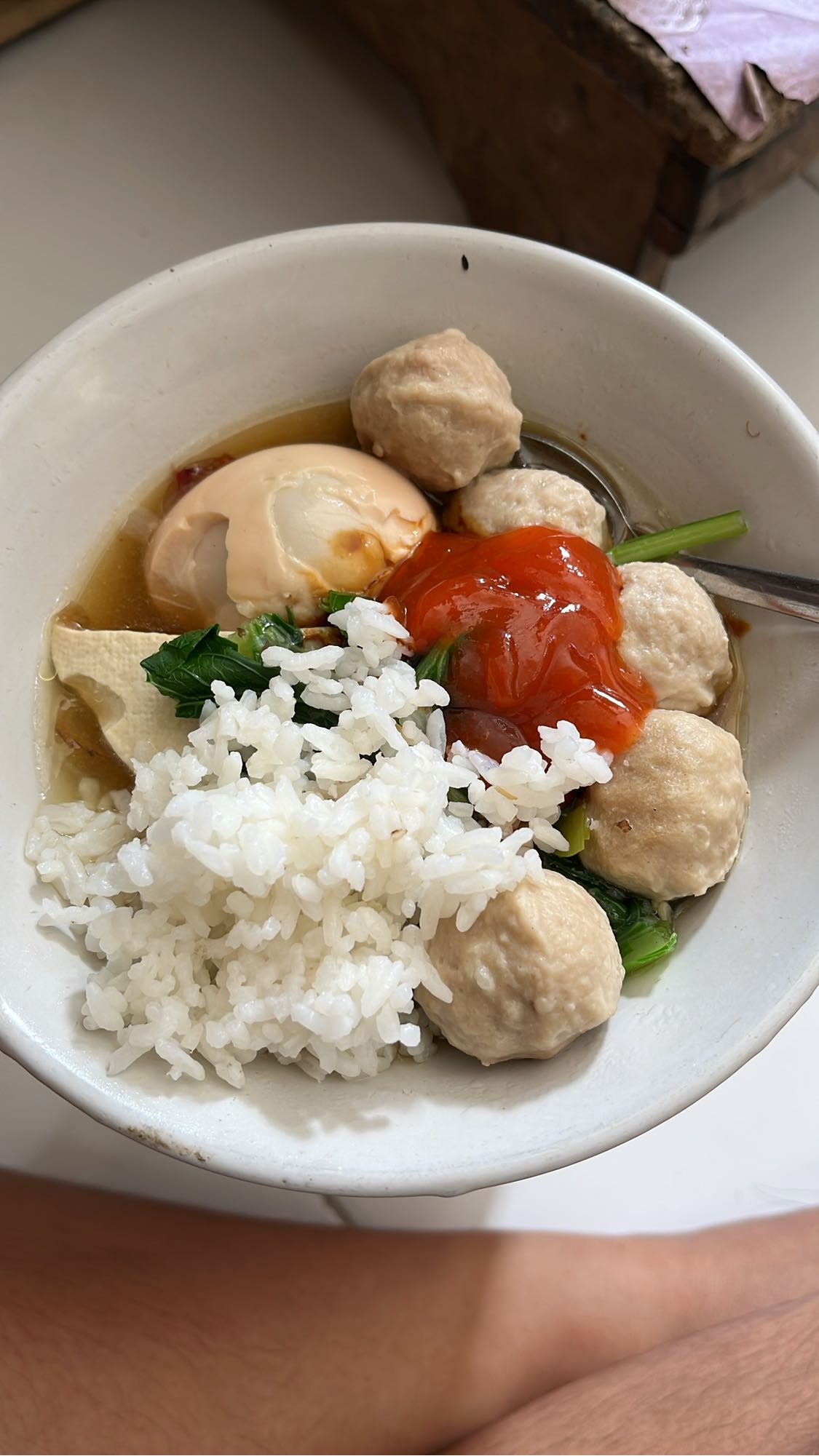 Meatball Soup with Rice