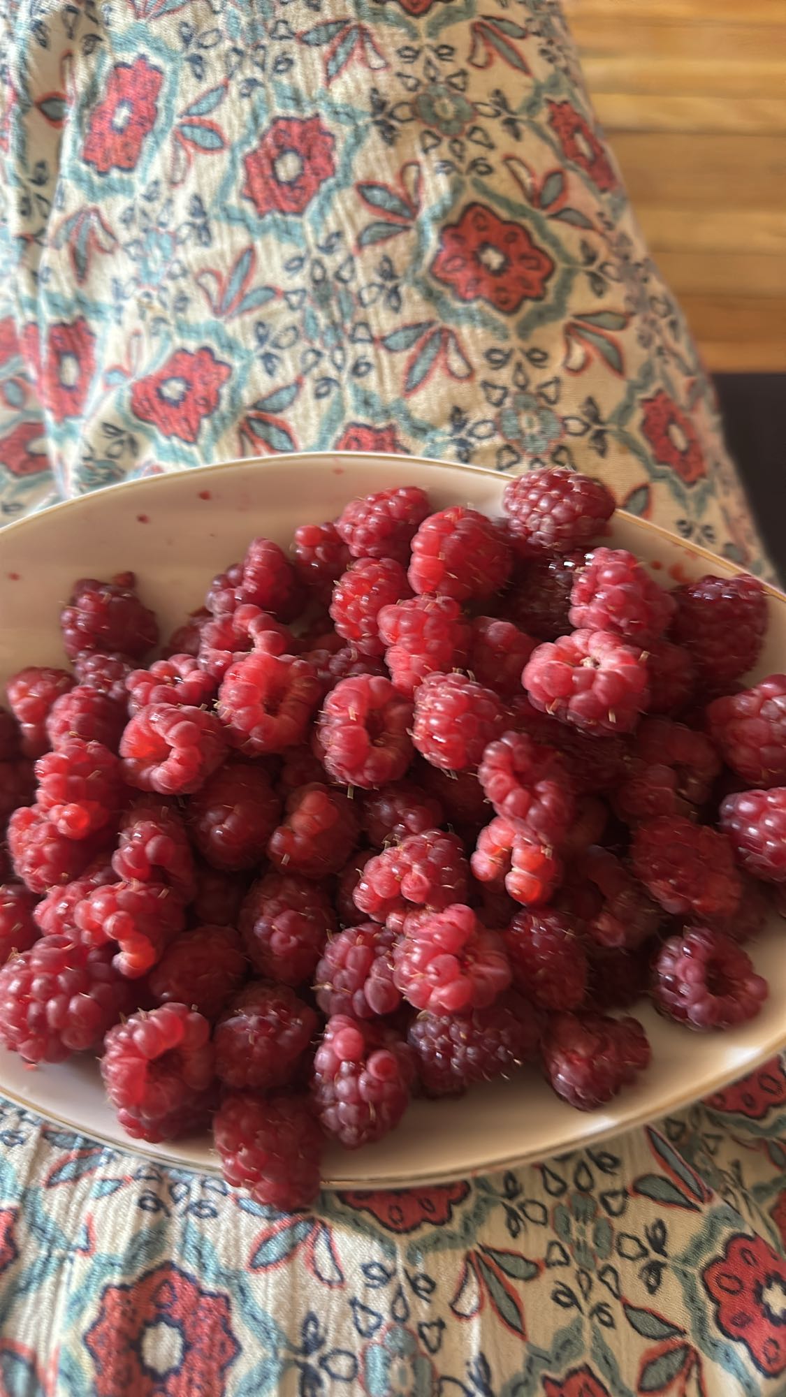 Fresh Raspberries Bowl