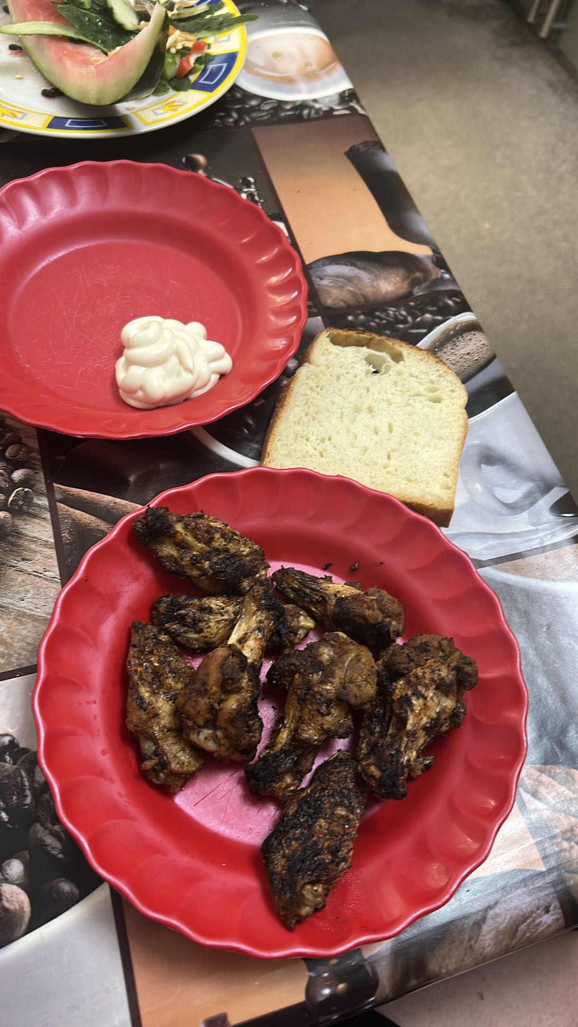 Aripioare cu pâine și maioneză