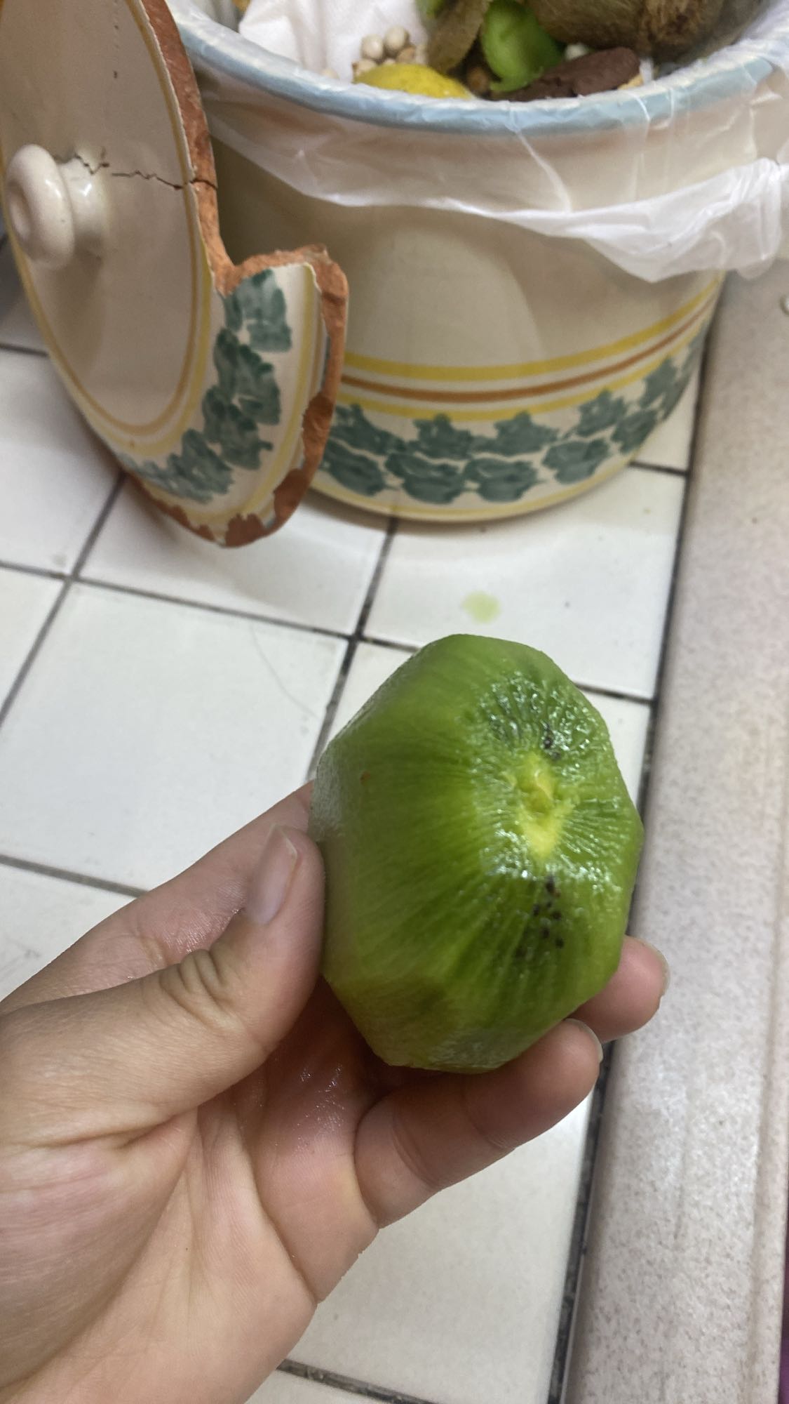 Pelado de kiwi