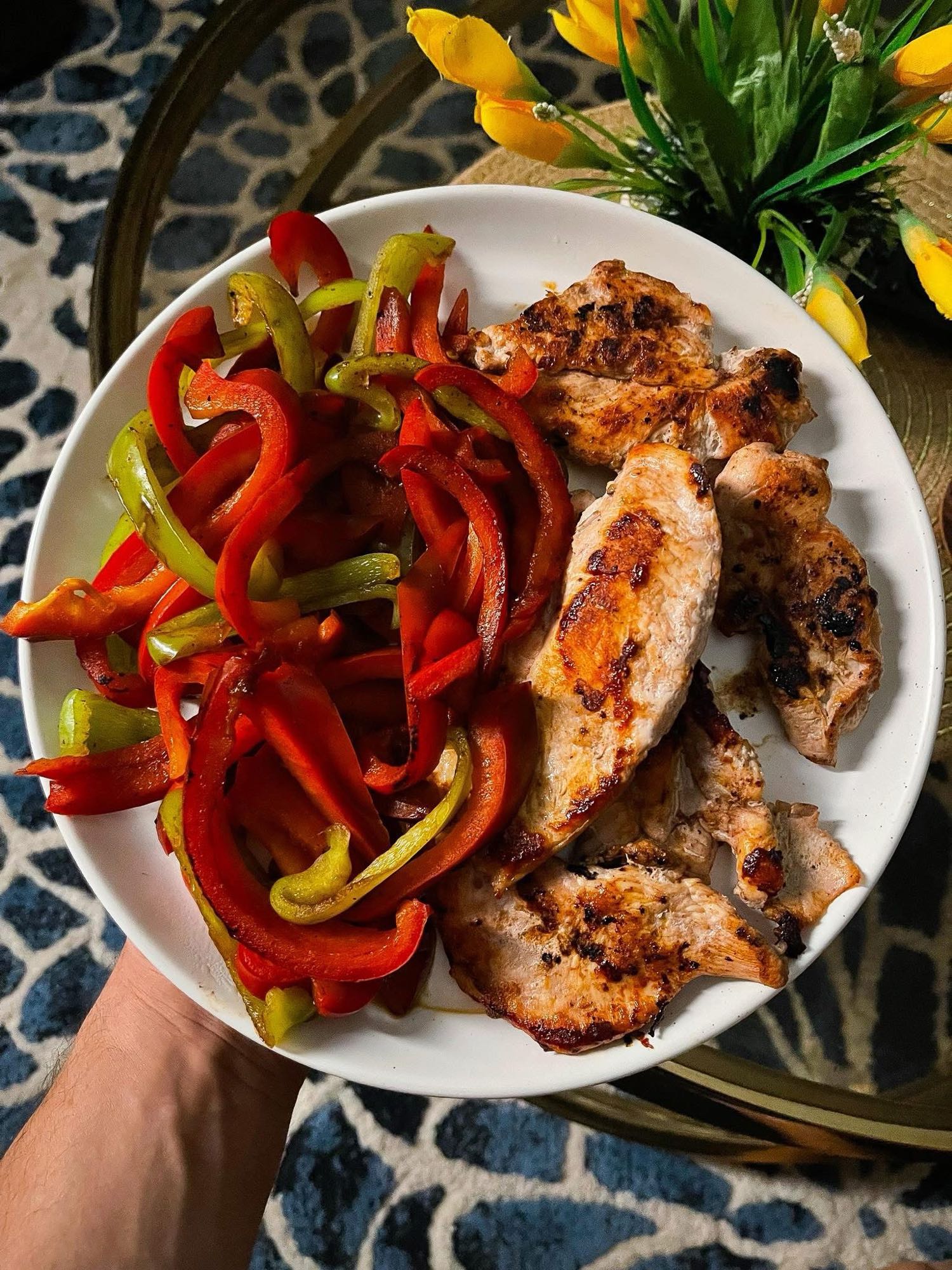 Grilled Chicken & Peppers