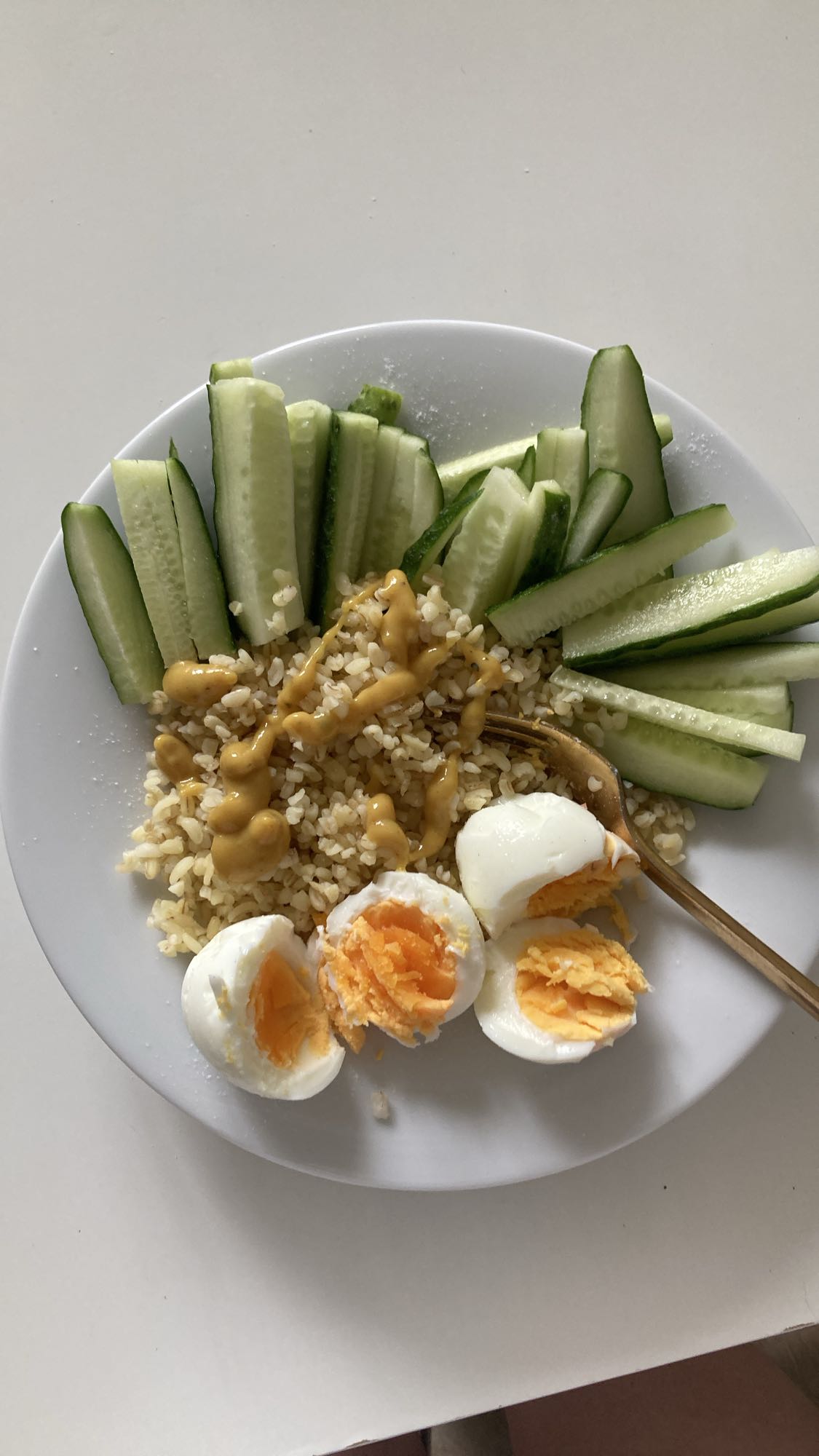 Egg Bulgur Bowl