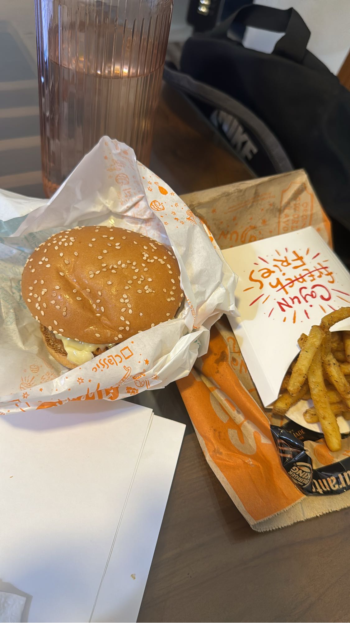 Burger and Fries Combo