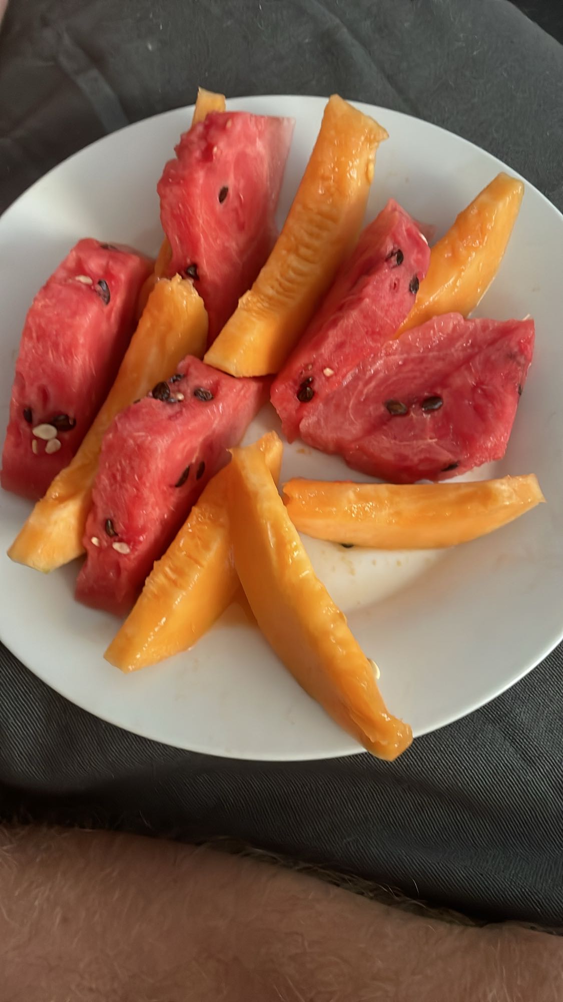 Assiette de fruits frais