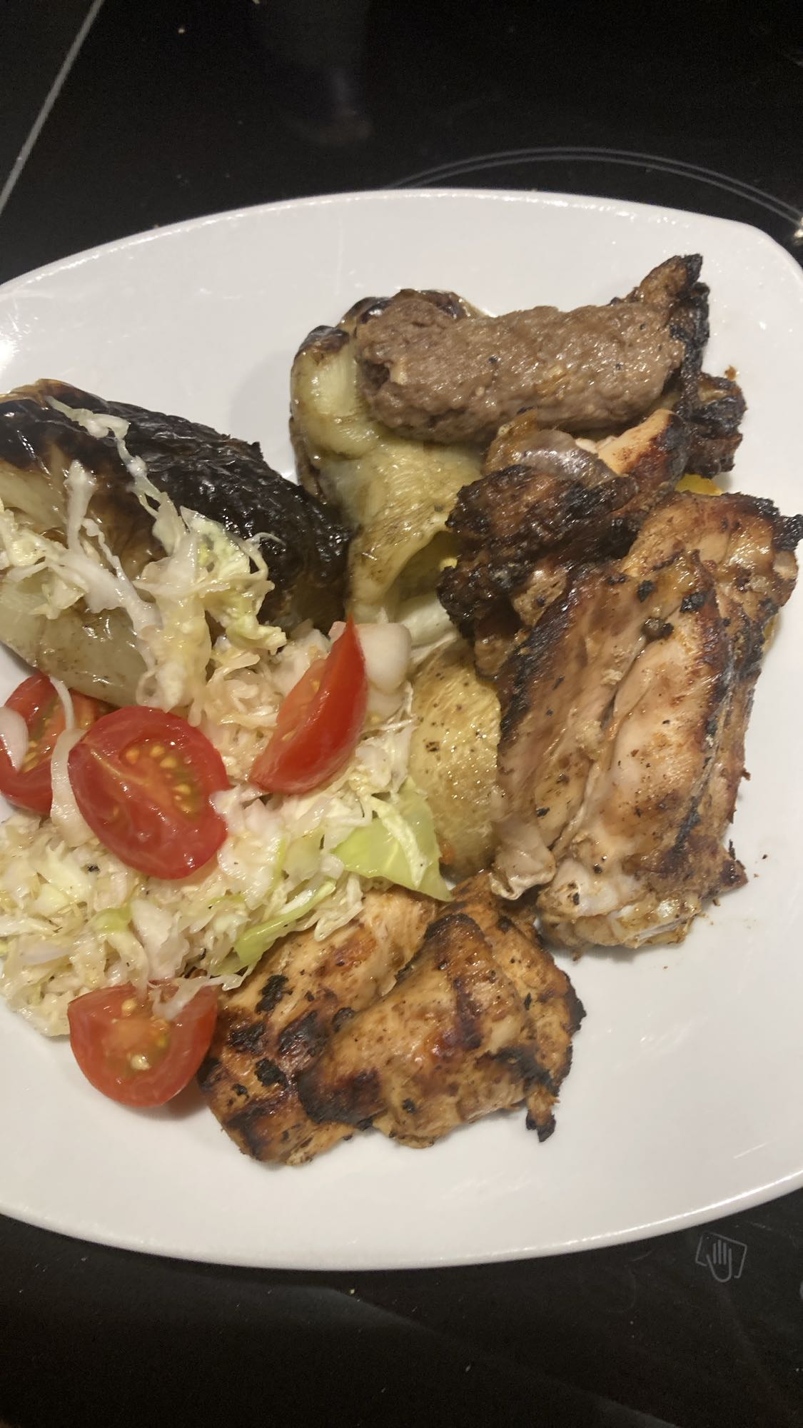 Grillad kycklingtallrik