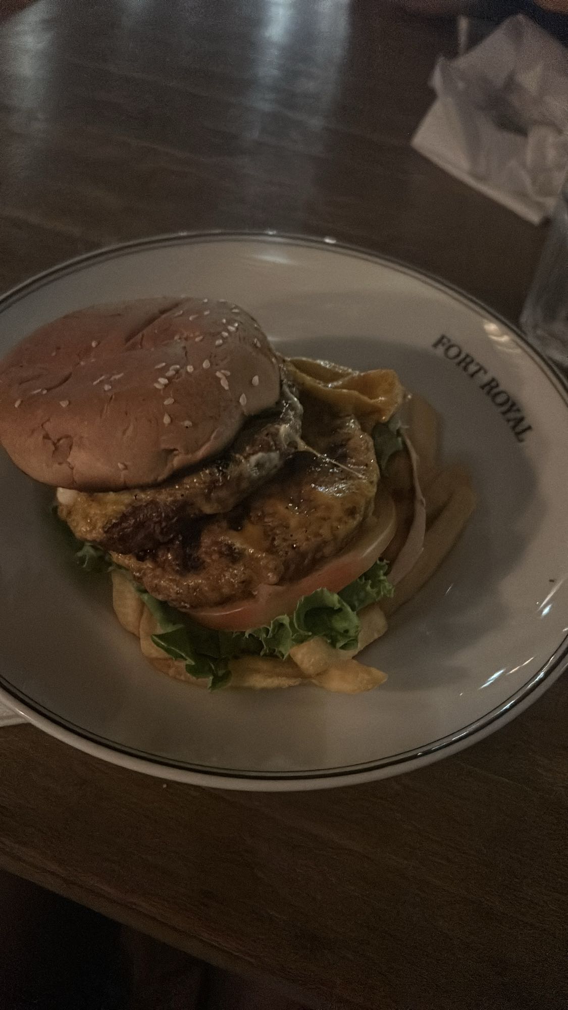 Burger avec frites