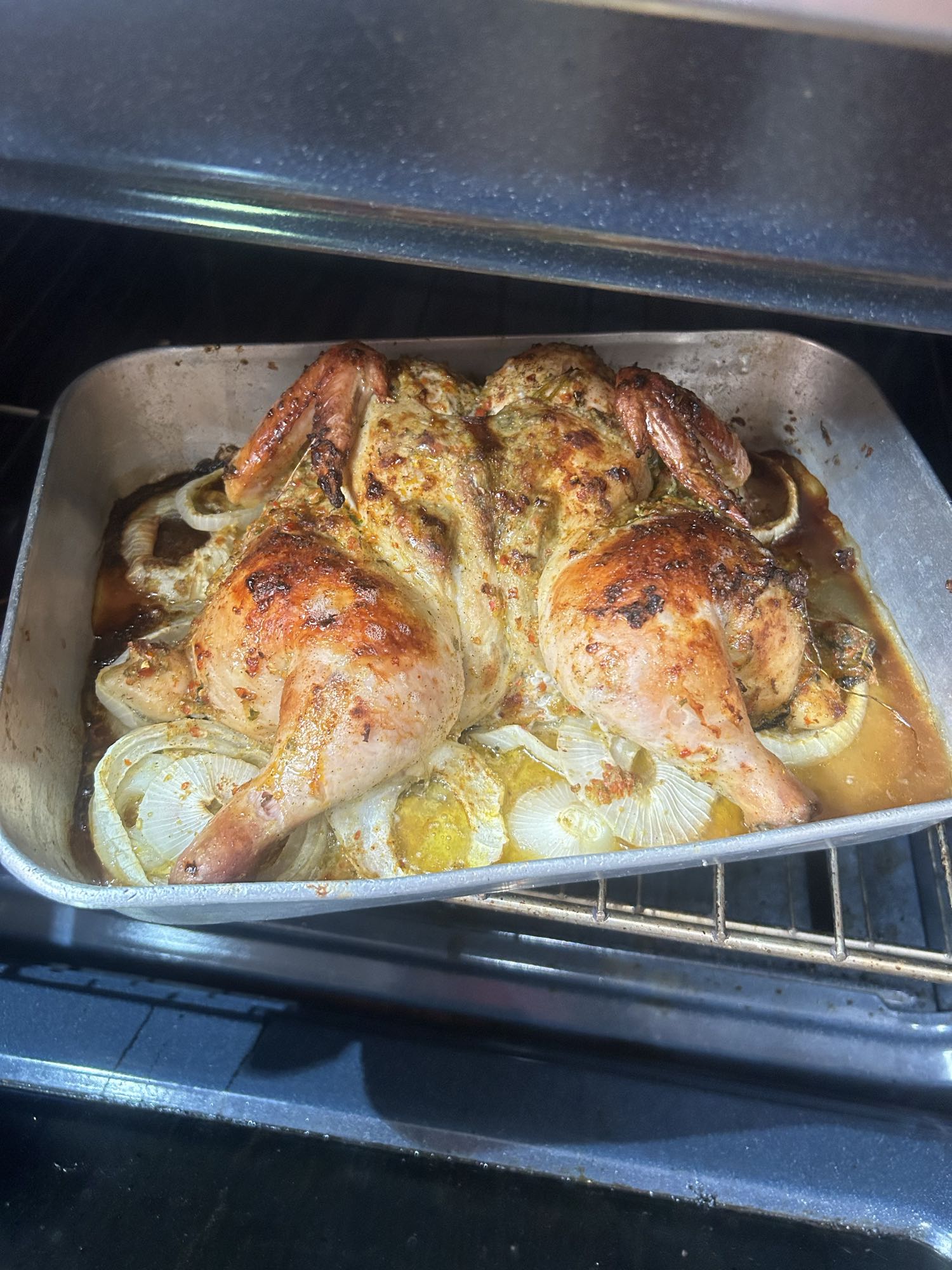 Pollo asado al horno