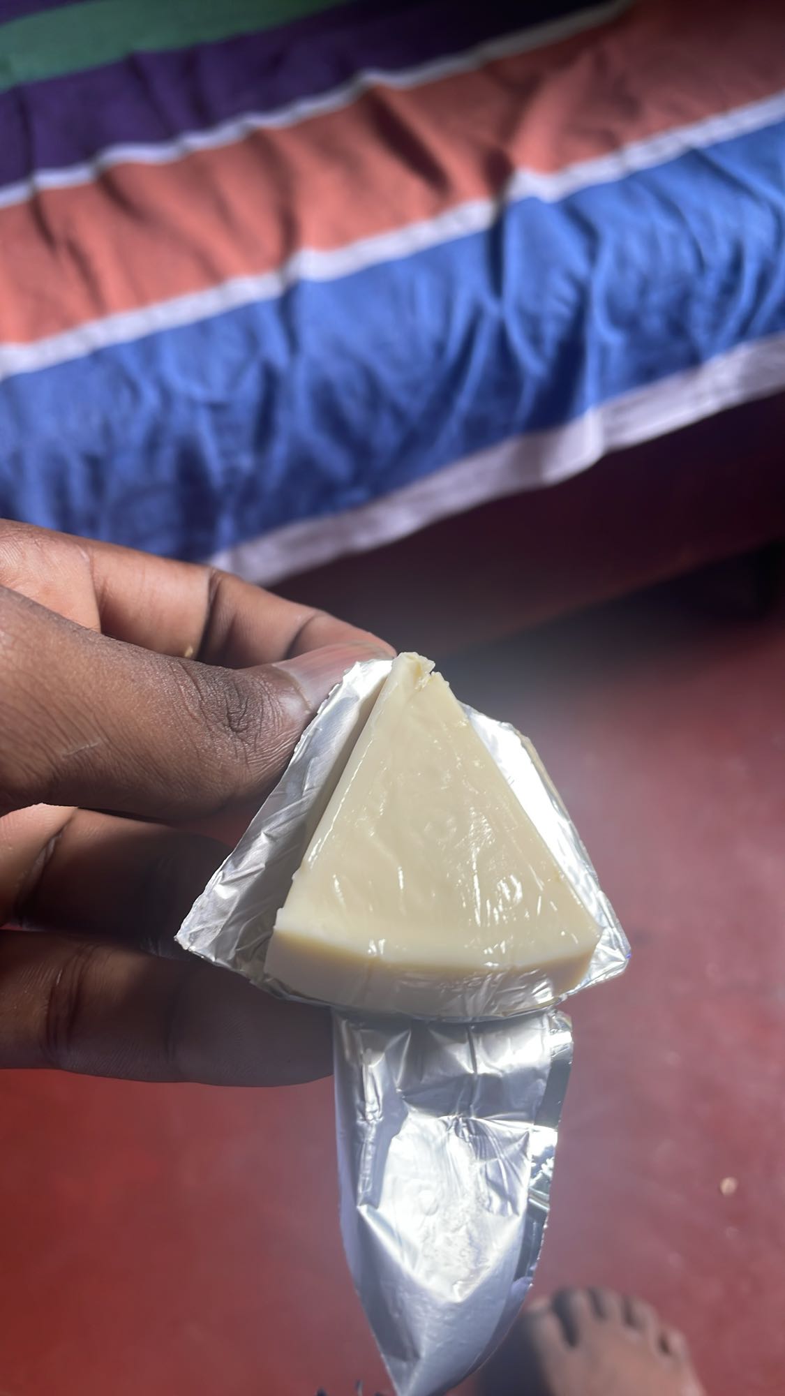 Processed cheese wedge