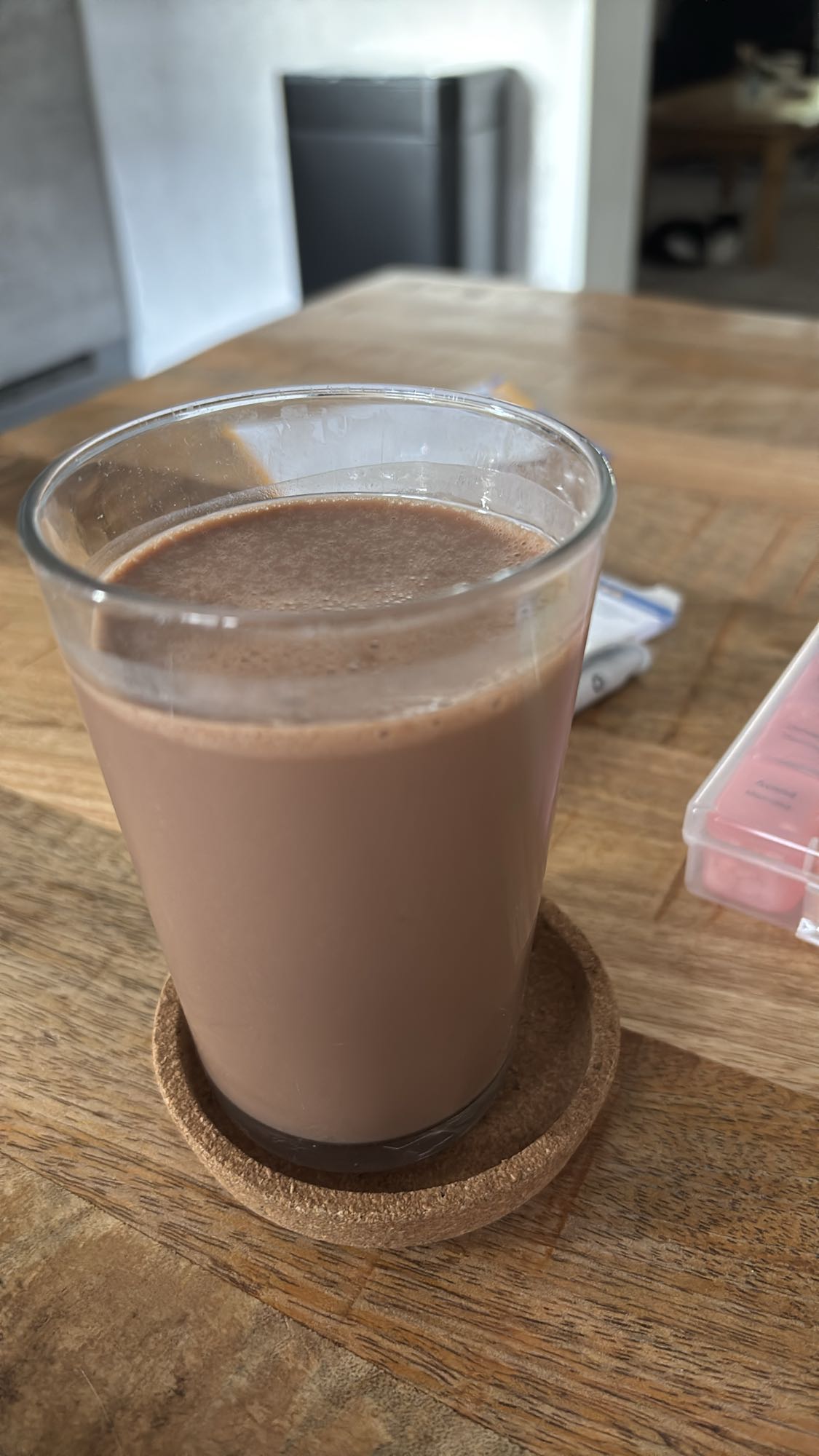 chocolademelk glas