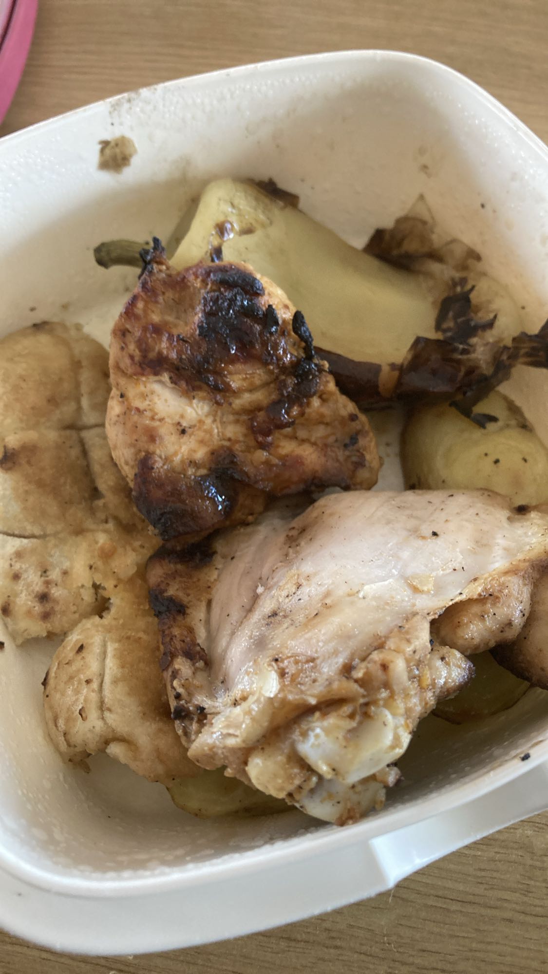 Kyckling med potatisbröd