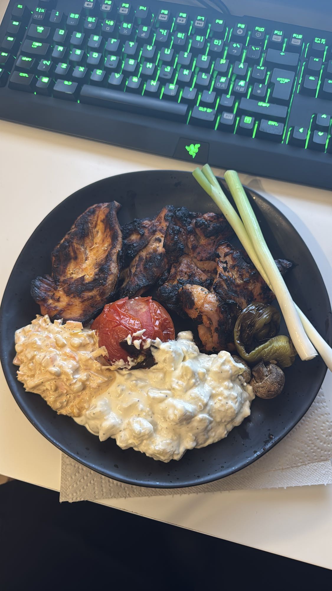 Grilltallrik med såser