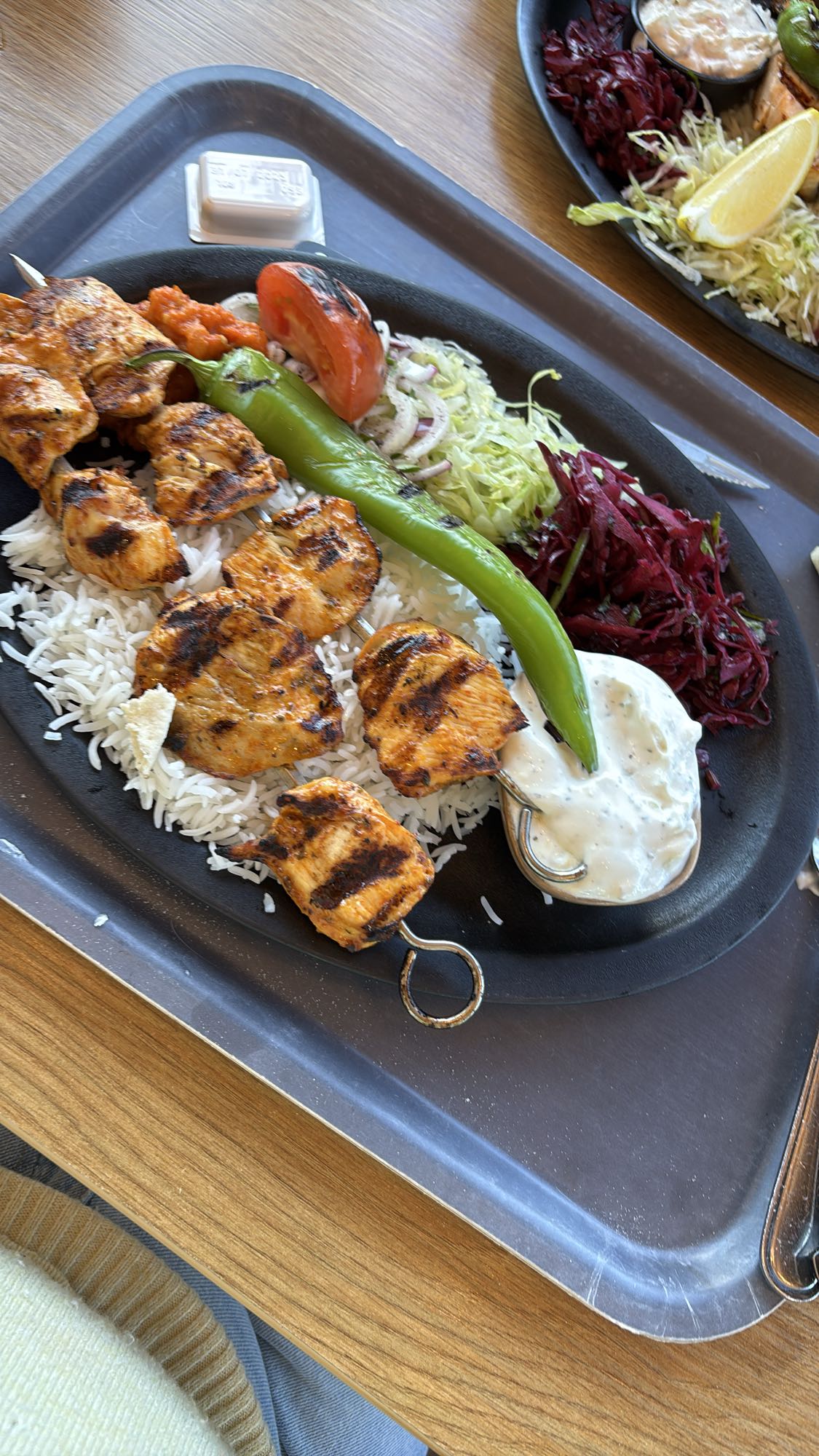 Kycklingspett med ris