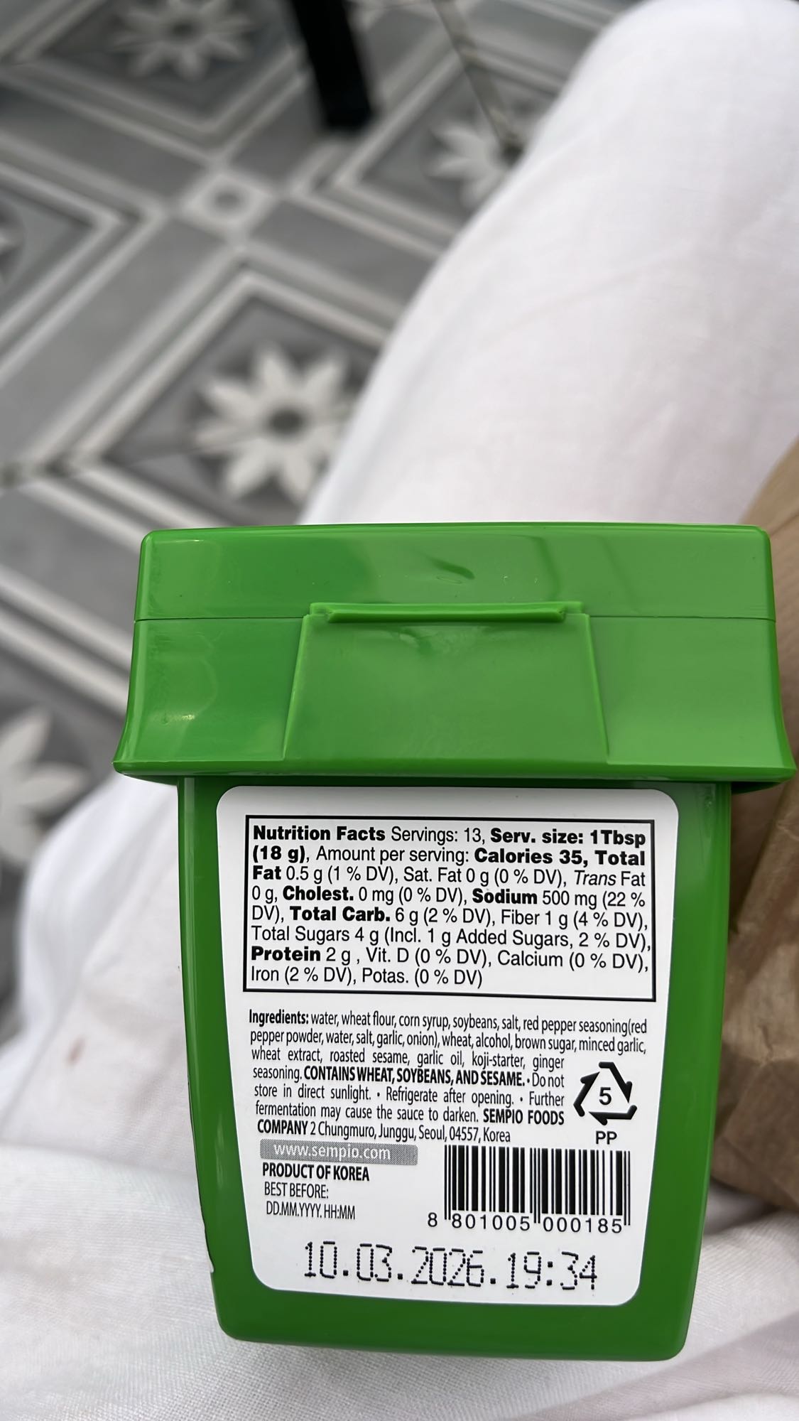 Koreaanse saus pasta