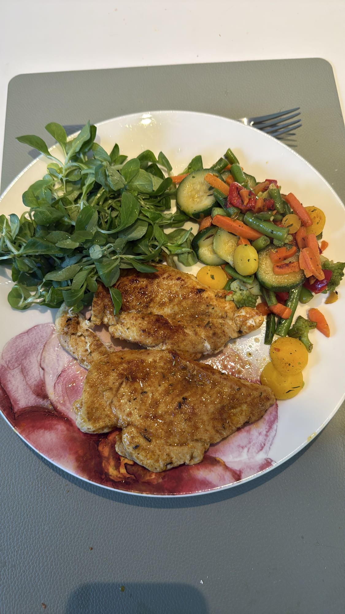 Hähnchen mit Gemüse