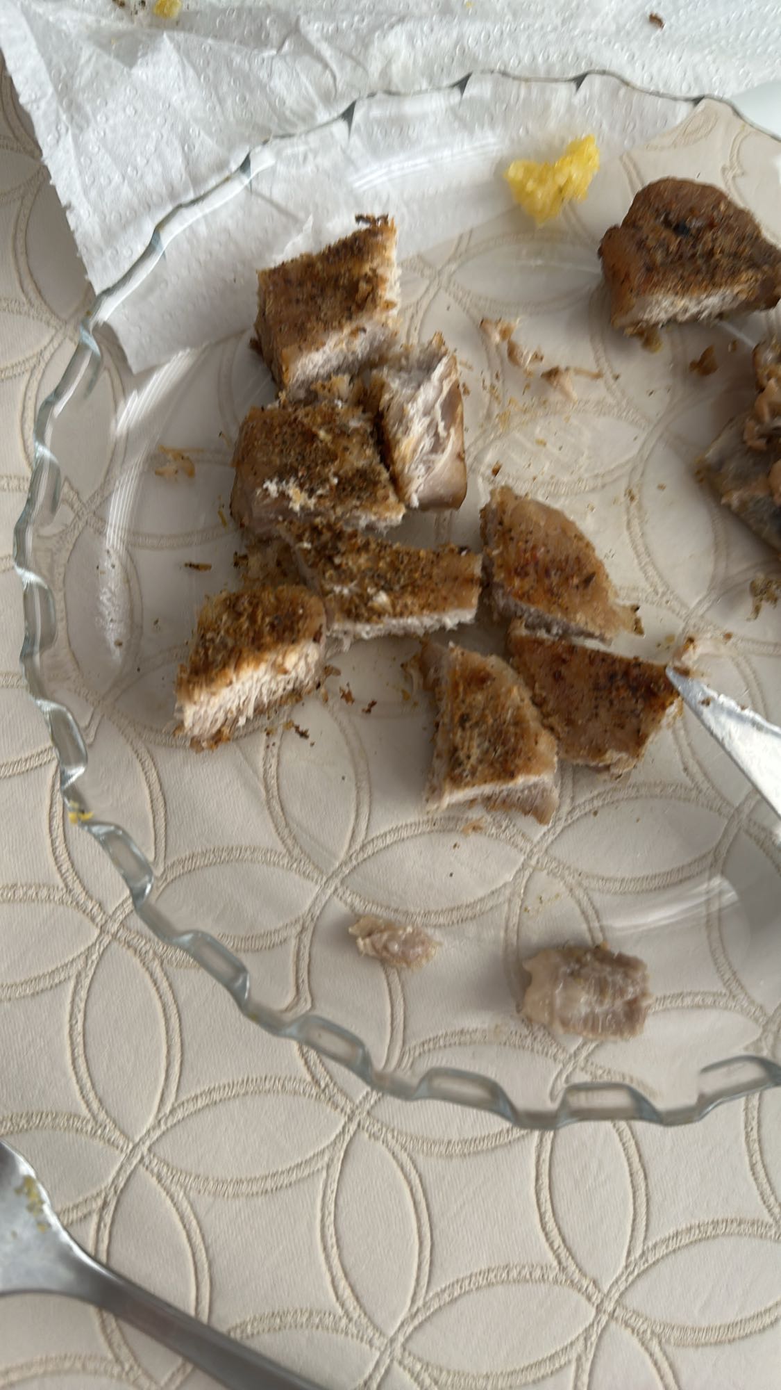 Grilled chicken pieces