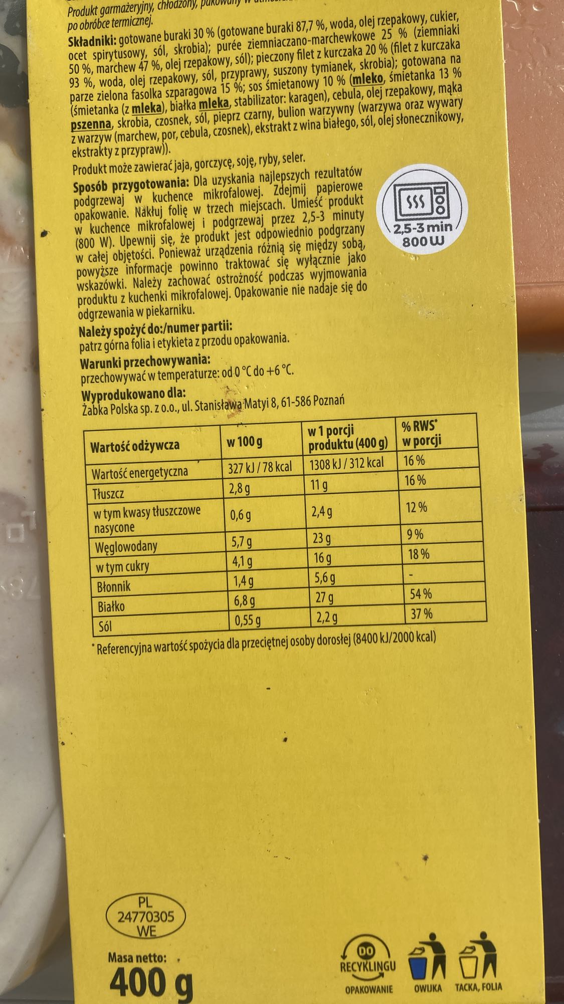 Beetroot Chicken Meal