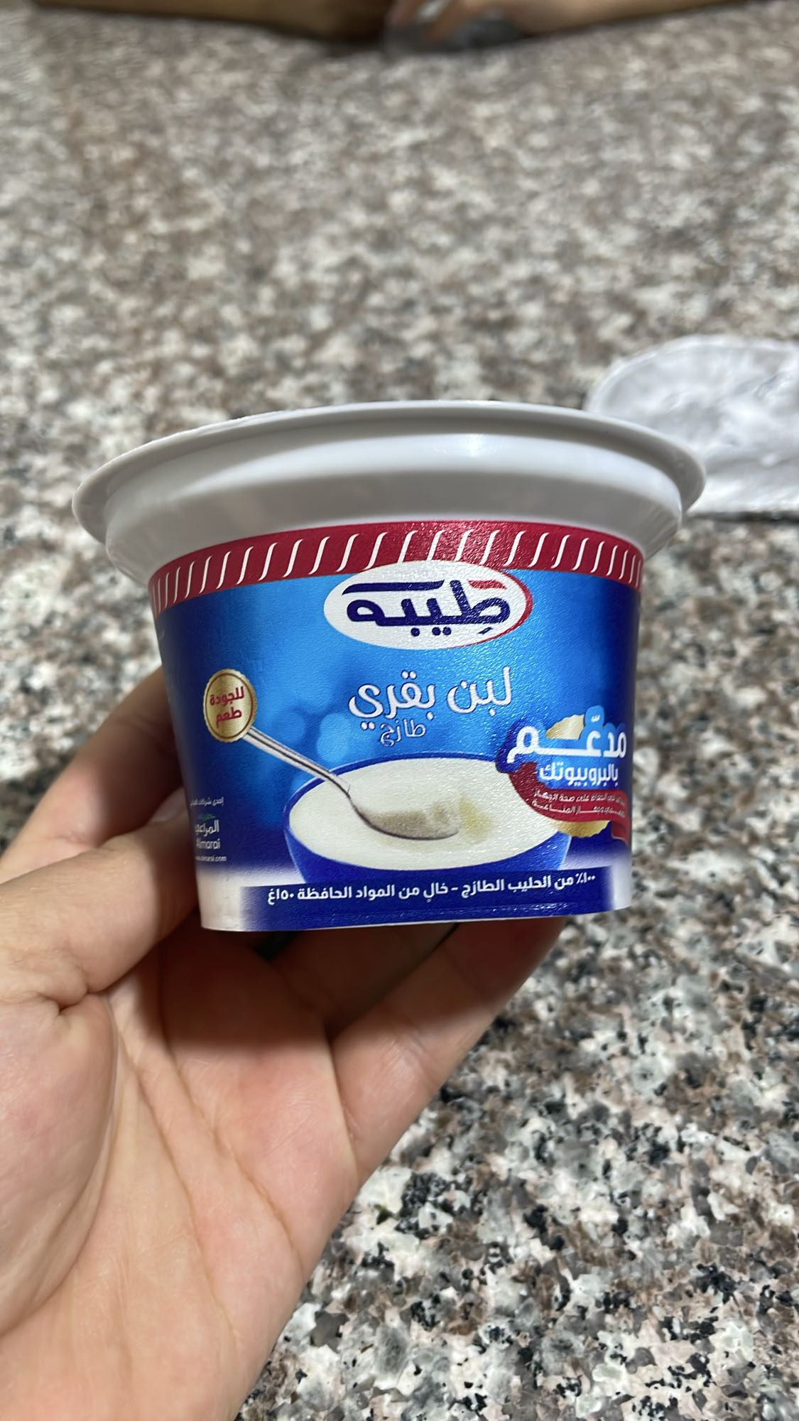 Plain cow milk yogurt