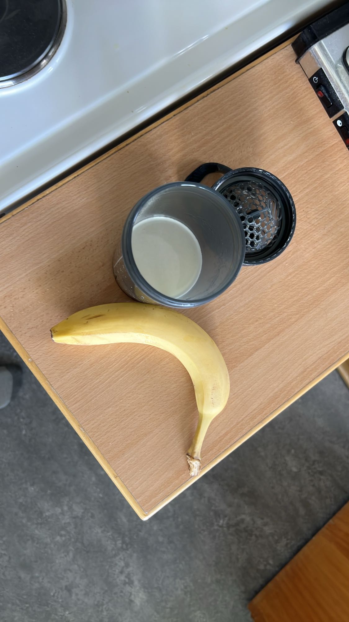 Banan och växtmjölk