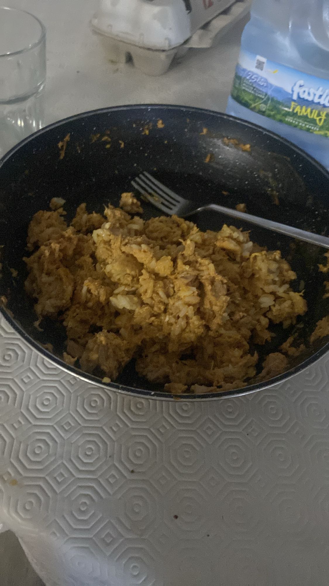 Tuna rice scramble