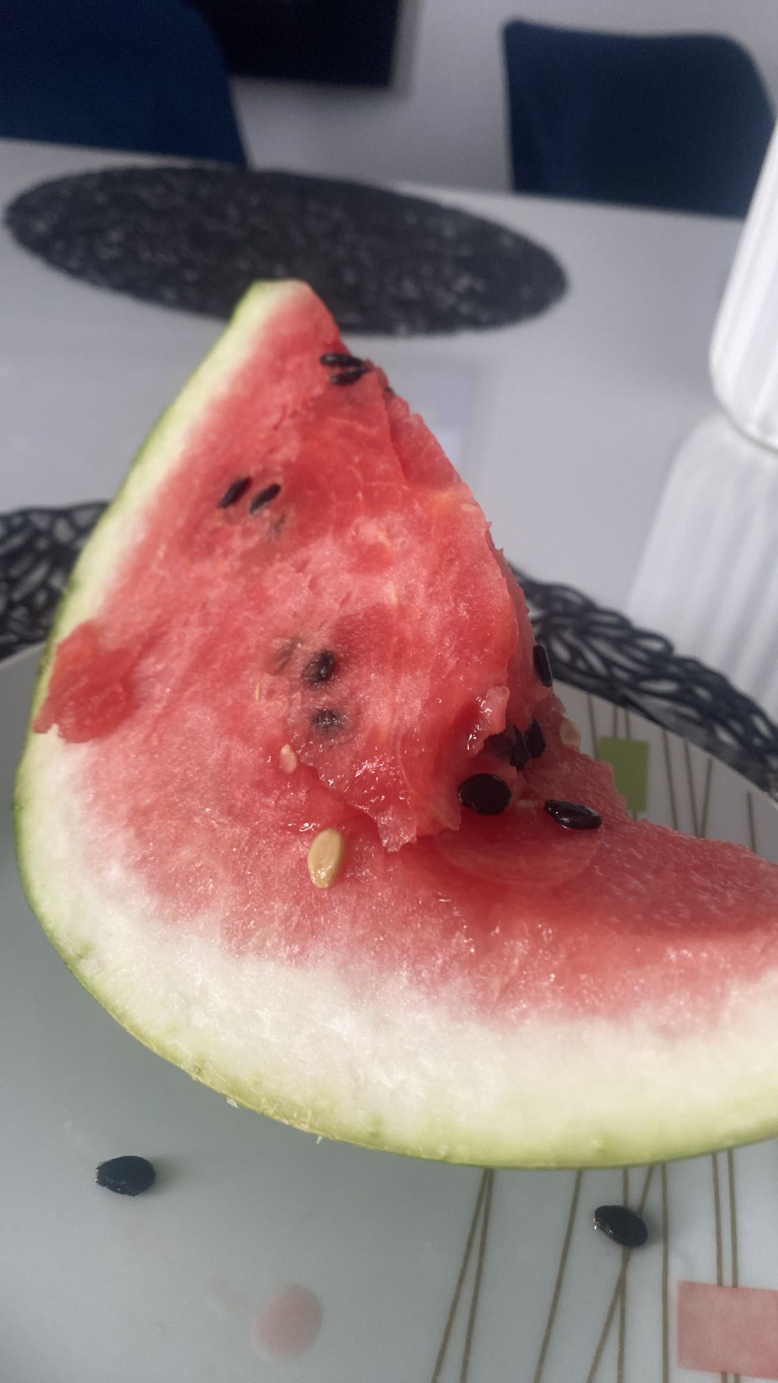 Felie de pepene roșu