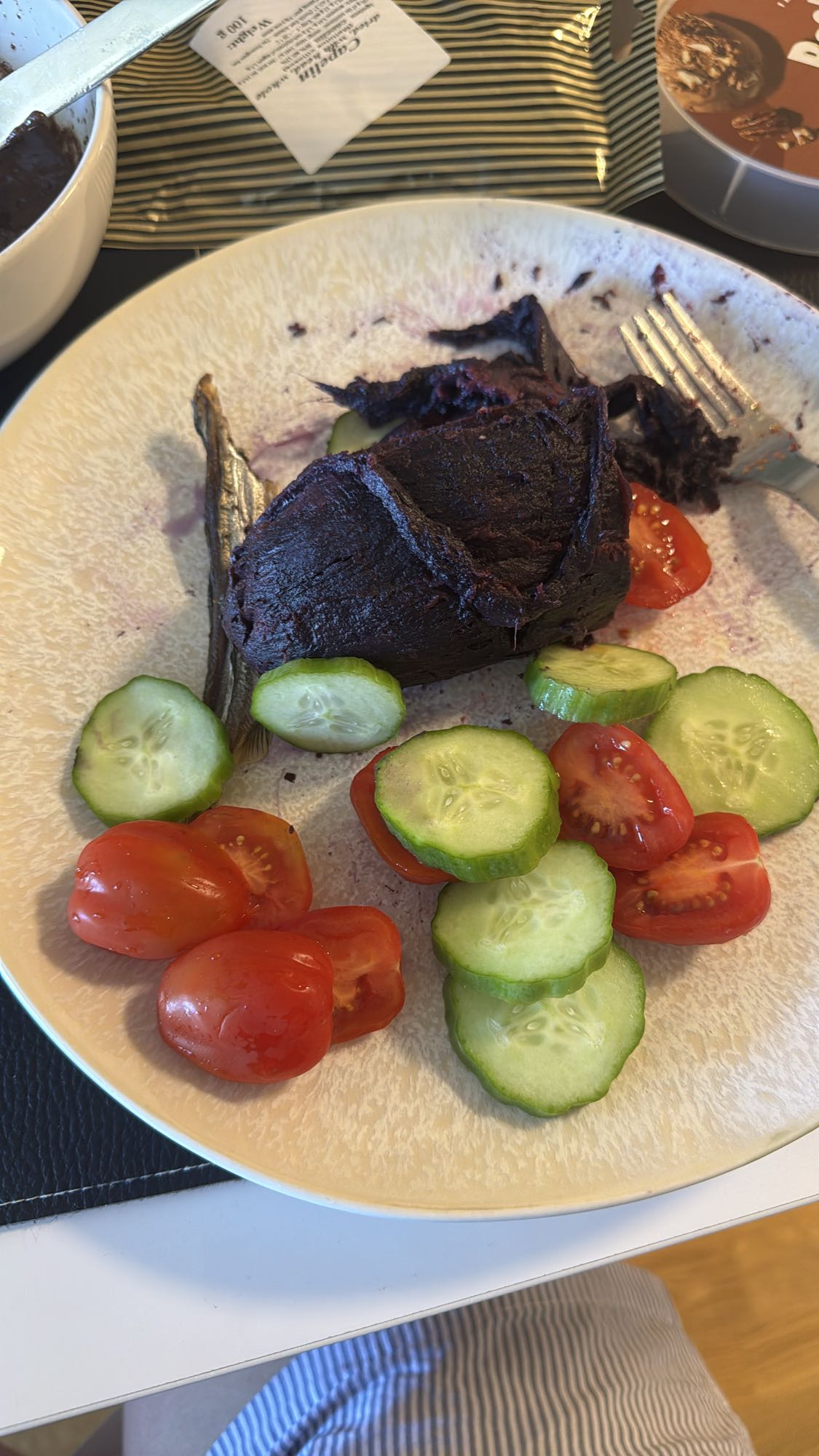 Rödbetsbiff med grönsaker