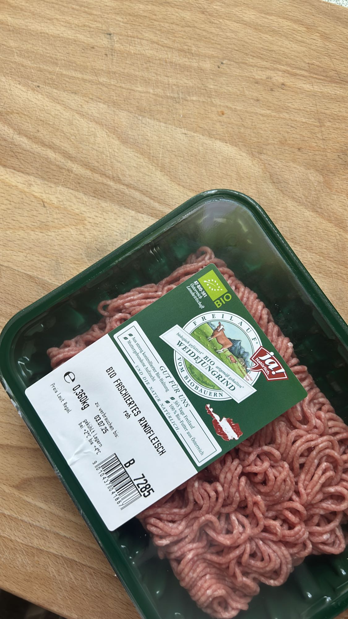 Bio Rinderhackfleisch