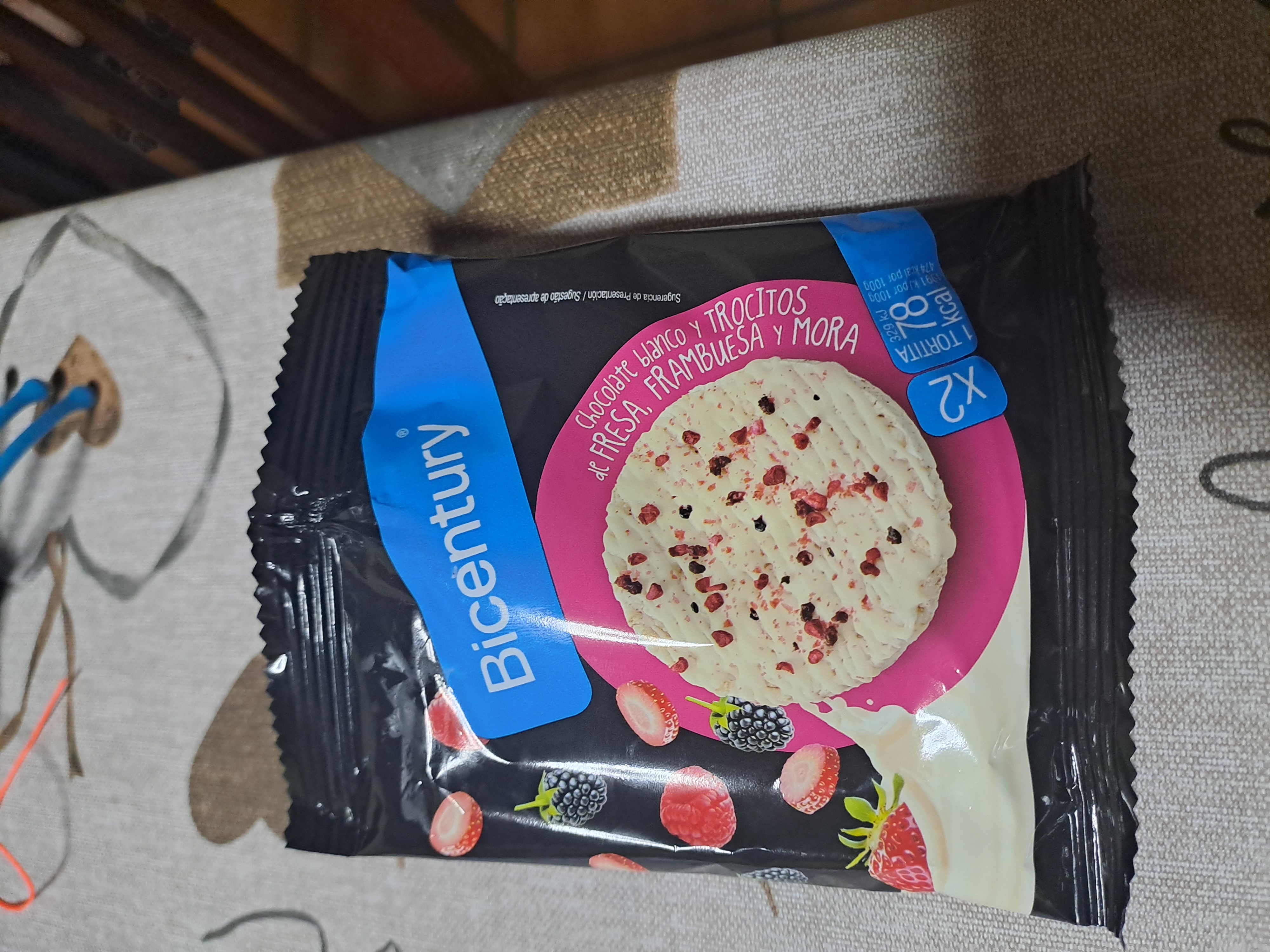 Tortitas chocolate blanco frutos rojos