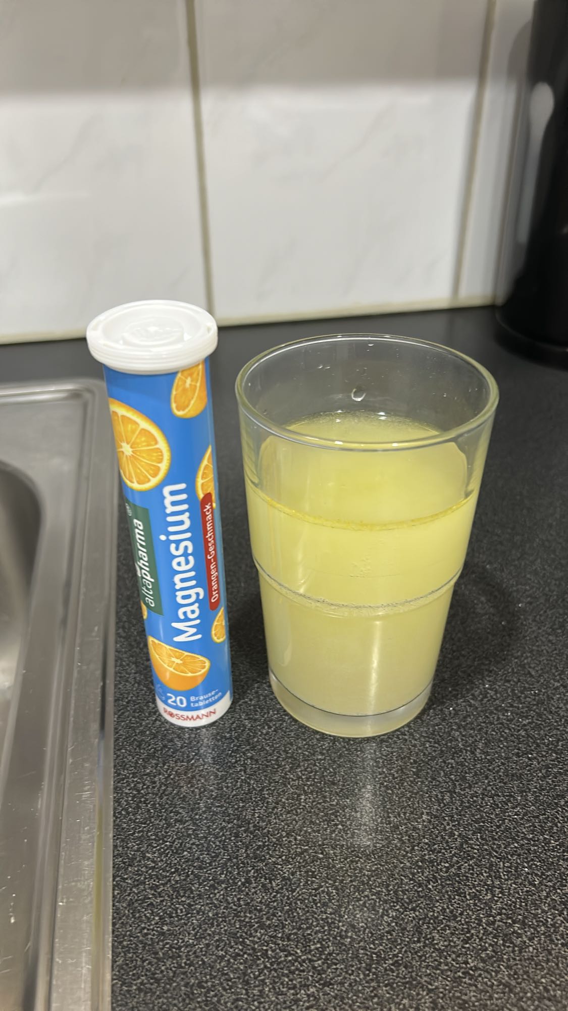 Magnesiumbrusetablett drikk