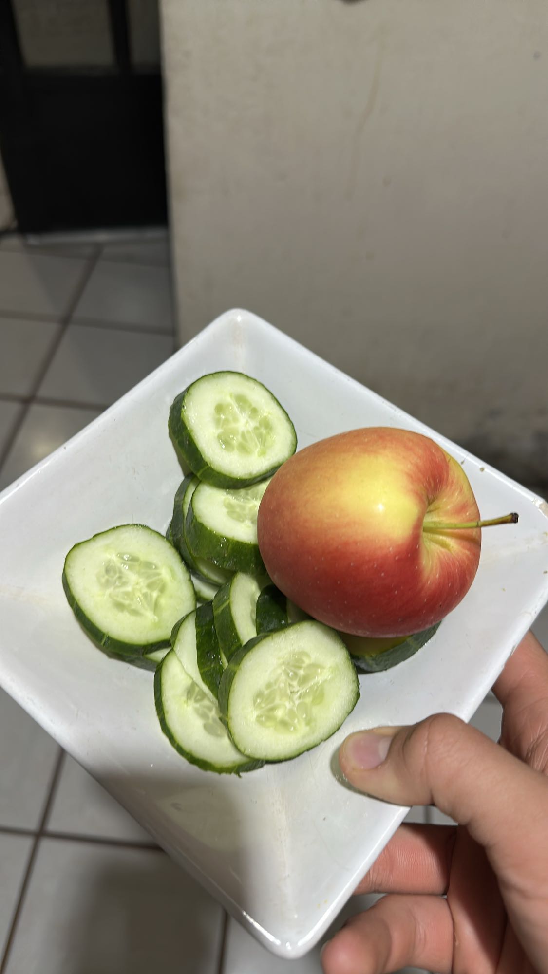 Manzana y pepino