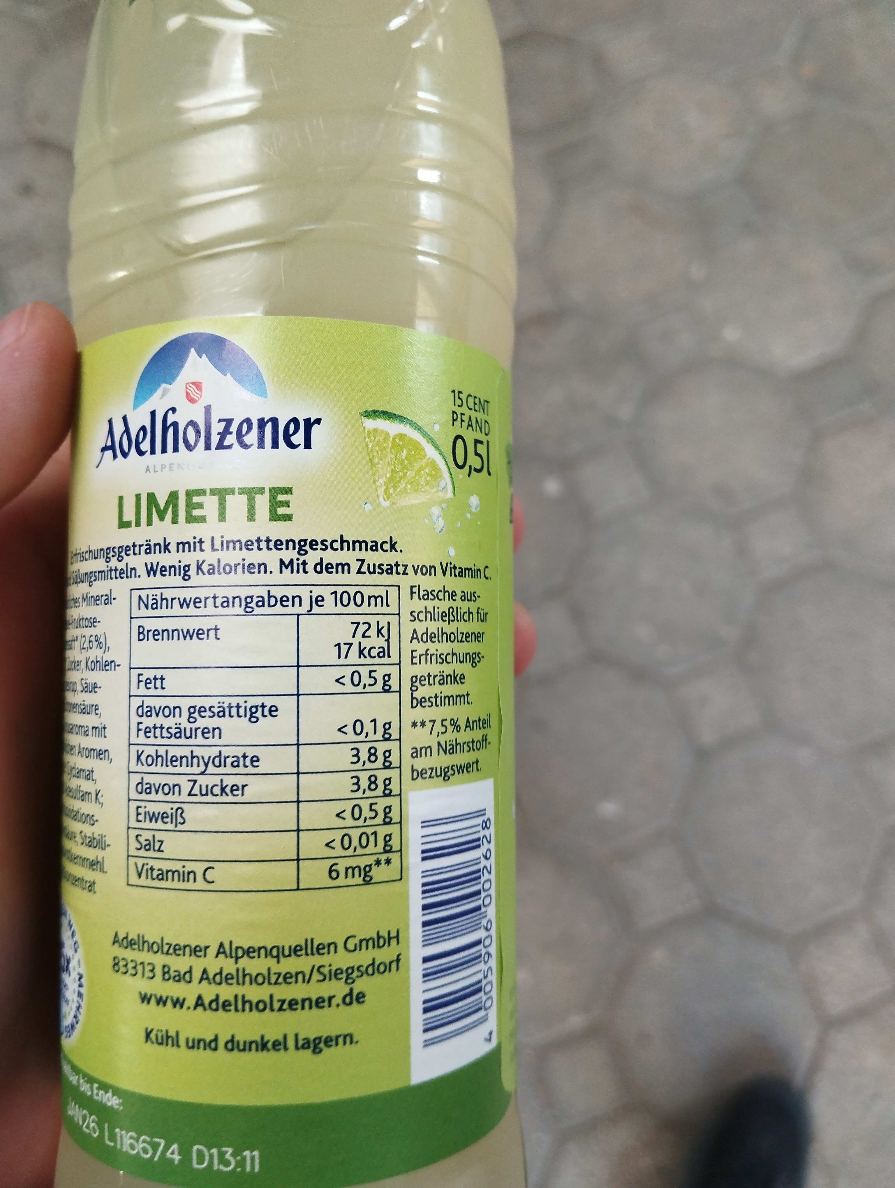 Limettengetränk 0,5L