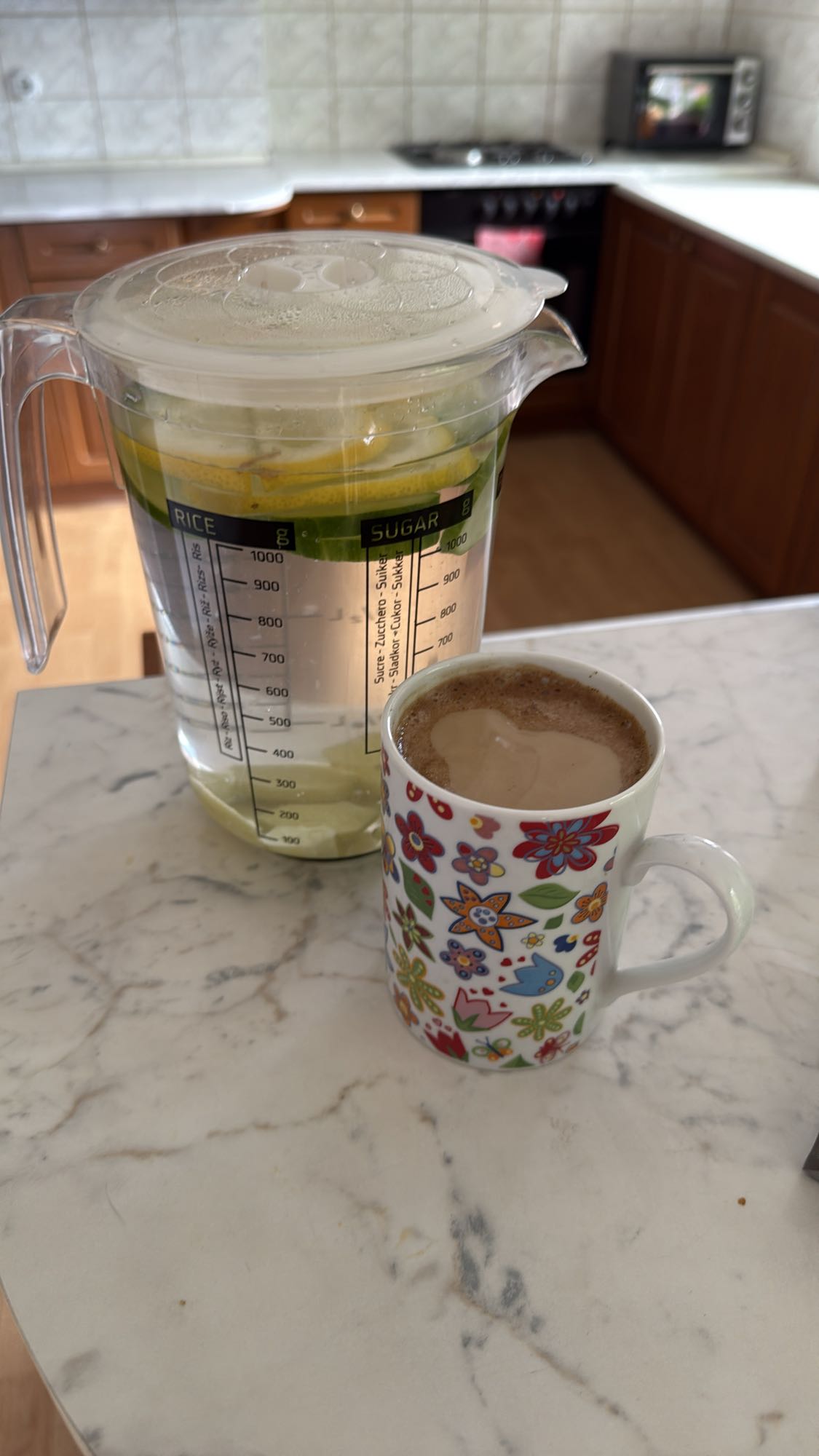 Coffee and Detox Water