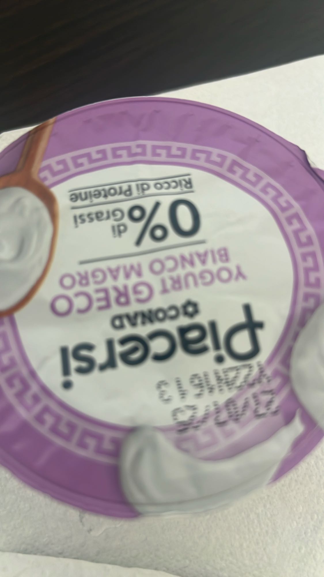 Yogurt greco magro