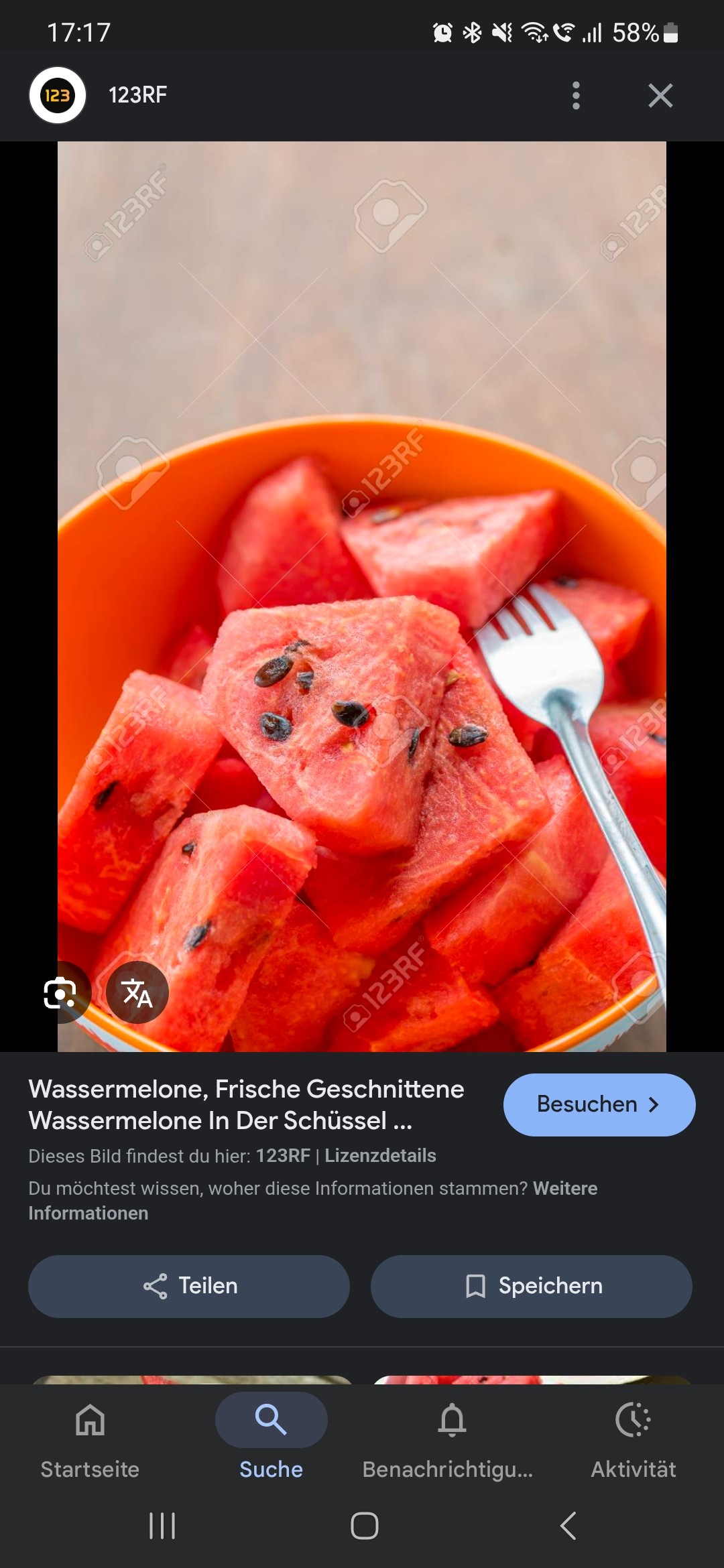 Wassermelonenwürfel