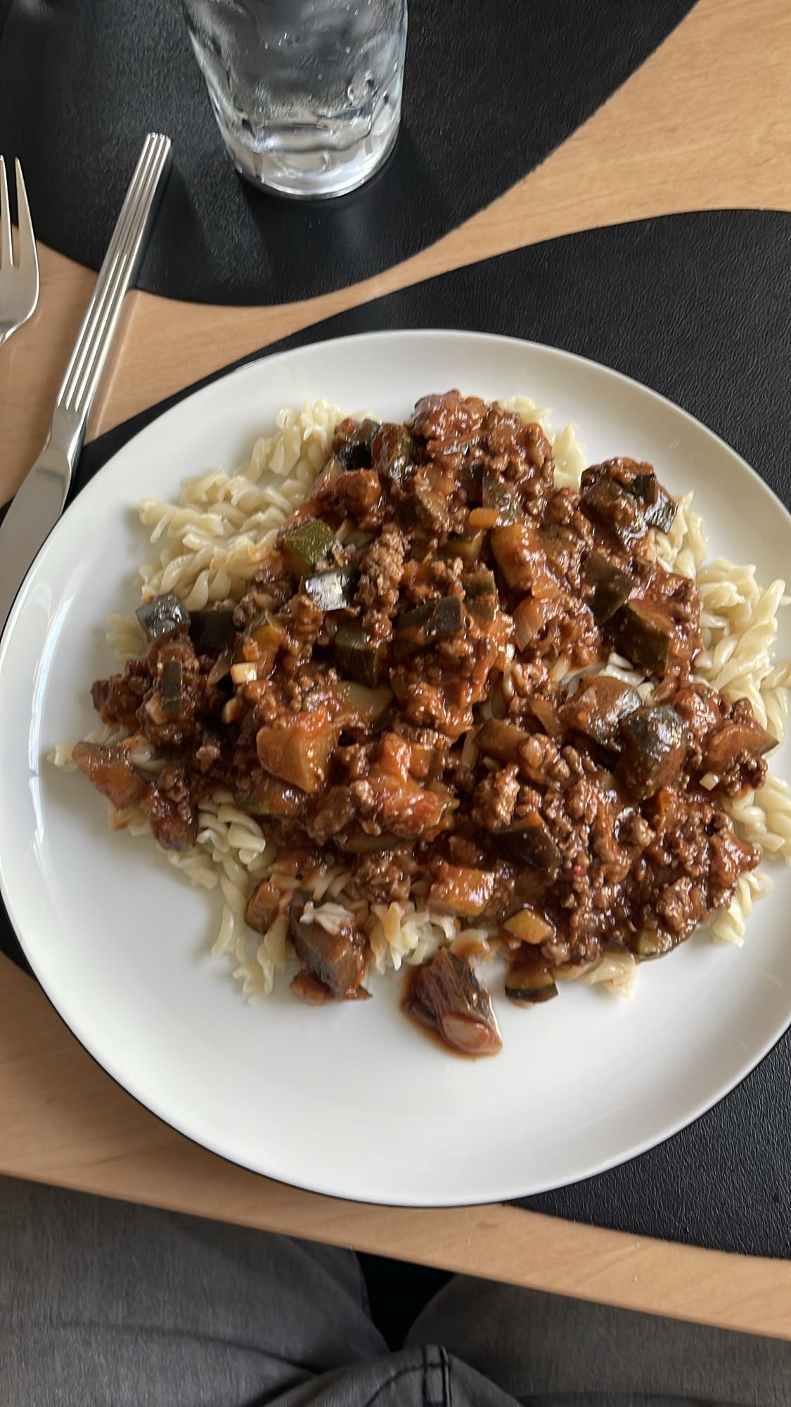 Pasta mit Hackfleischsoße