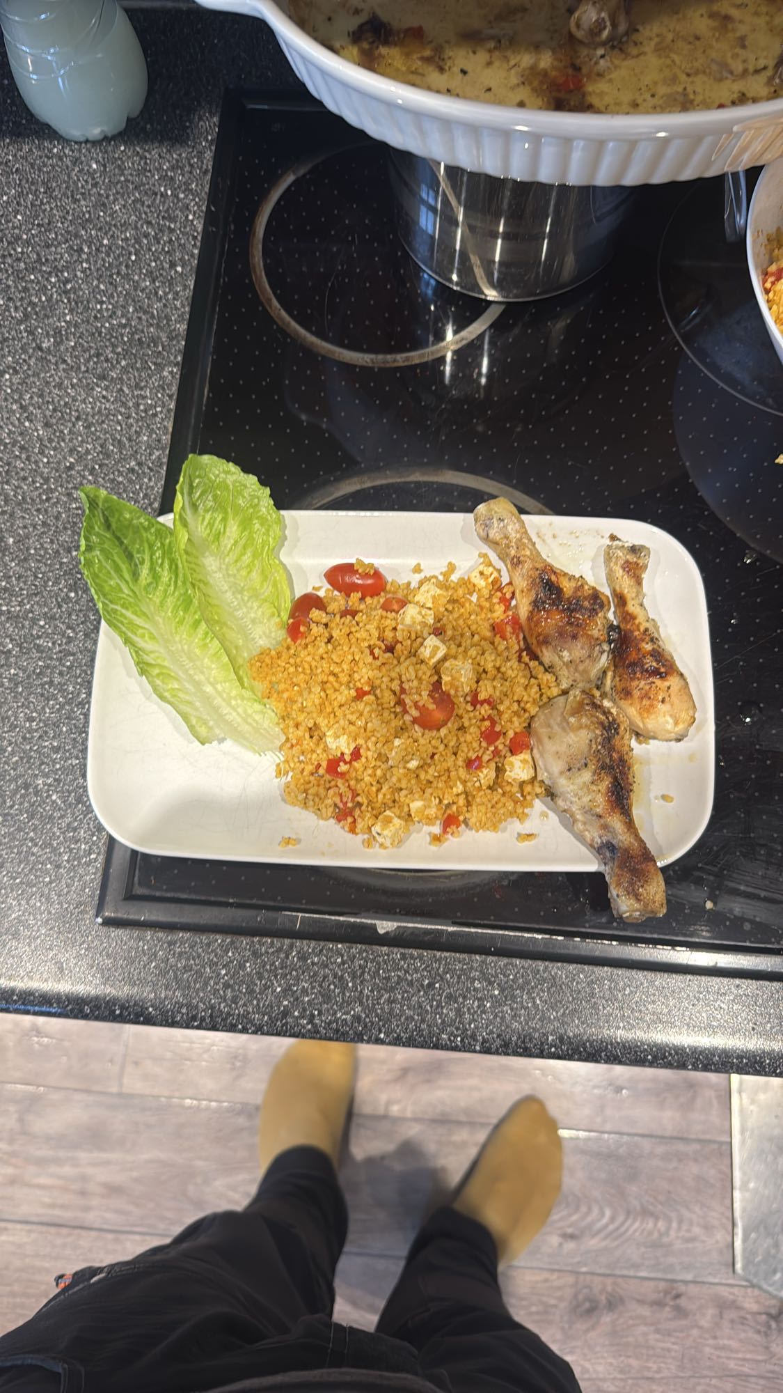 Kyckling med bulgursallad