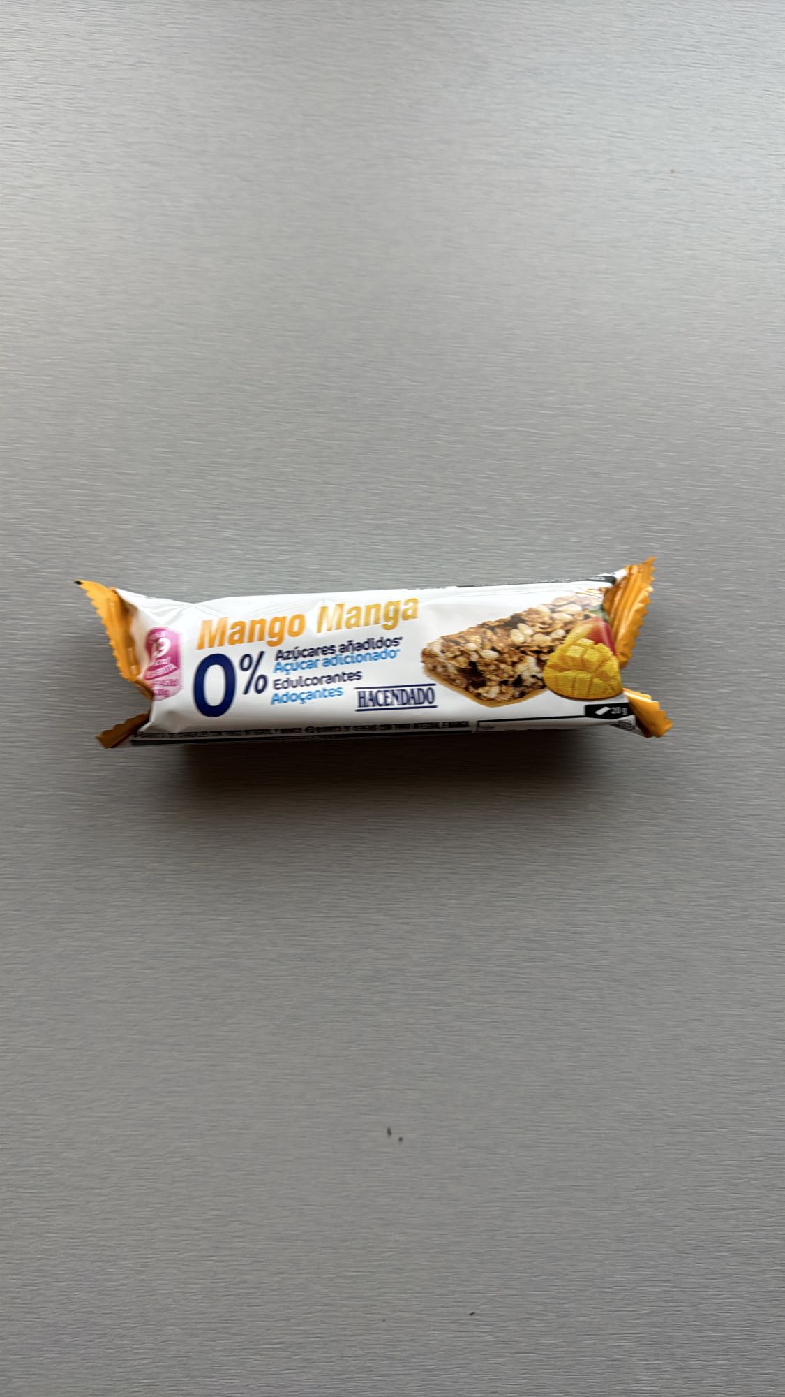 Barra de mango y cereales