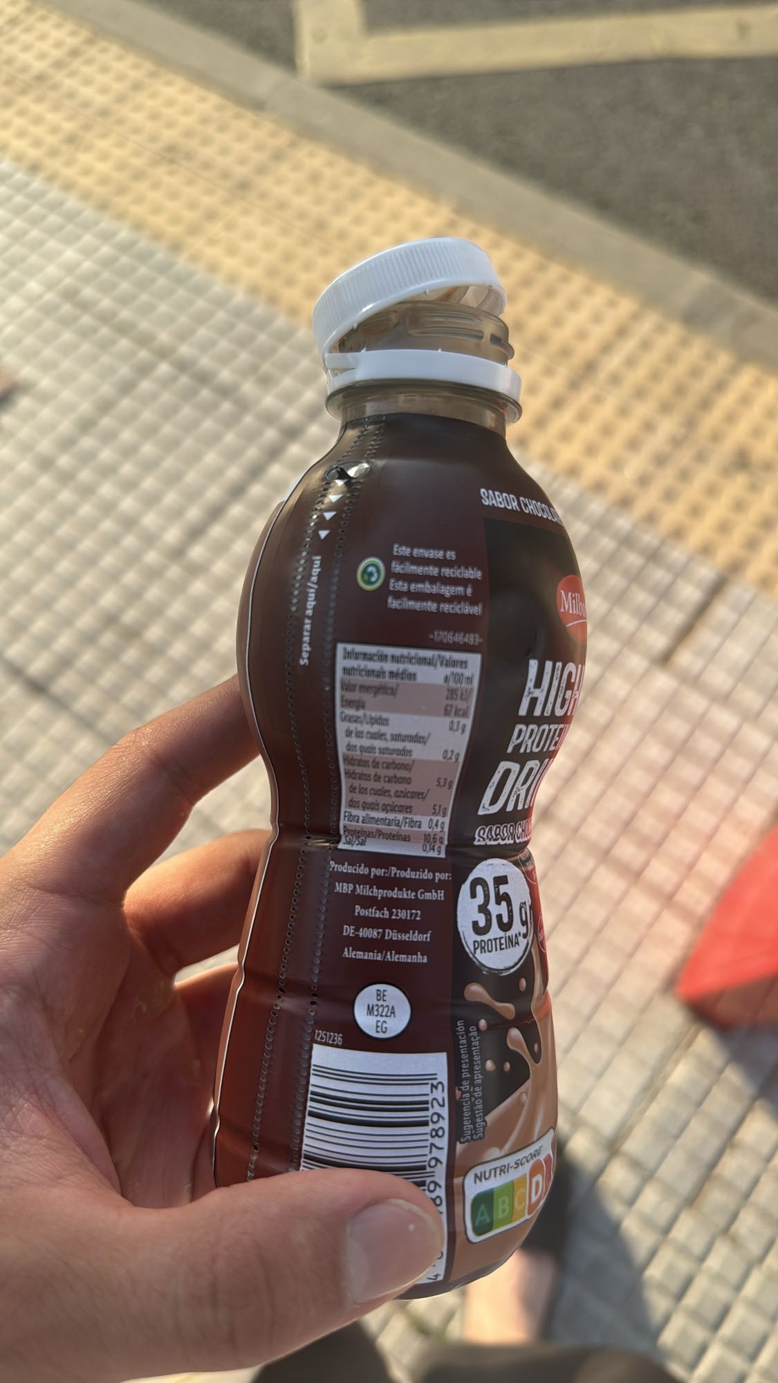 Batido proteico chocolate