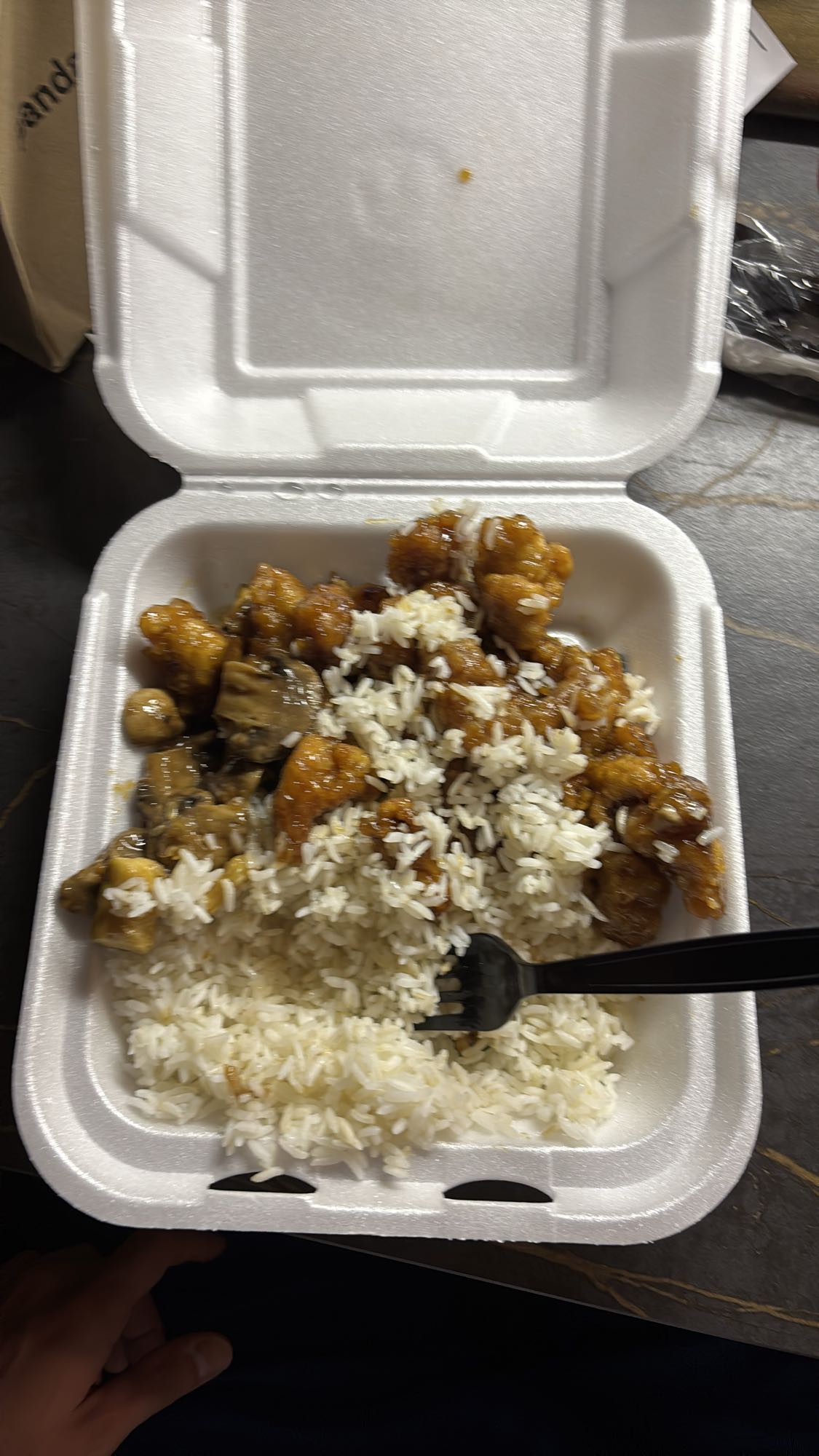 pollo agridulce con arroz