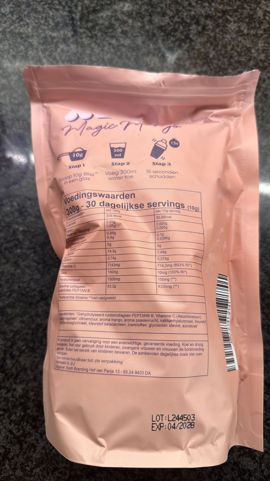 Collageen poeder mango