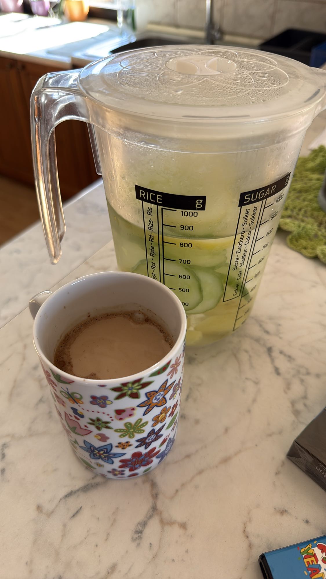Coffee and infused water