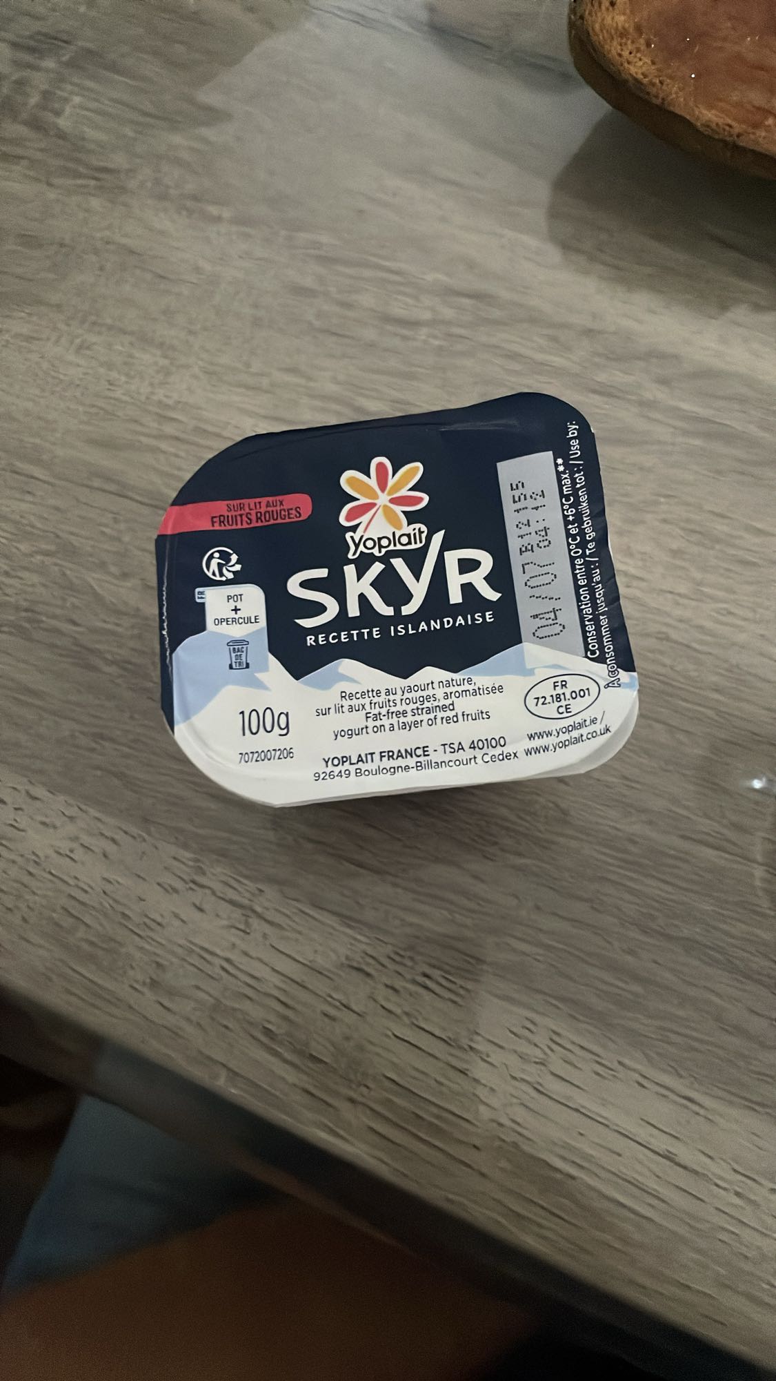 Skyr fruits rouges