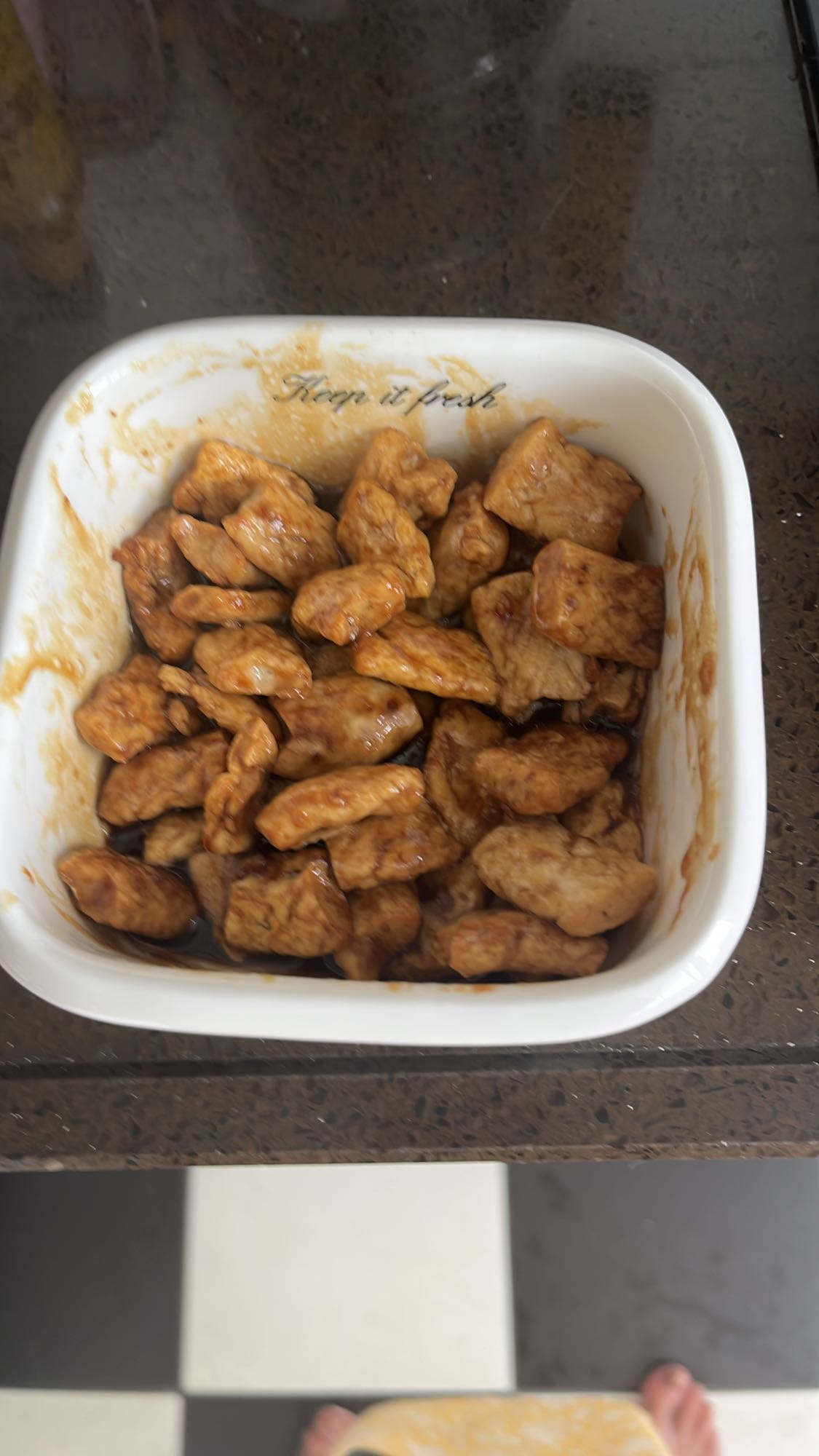 Gemarineerde kipstukjes