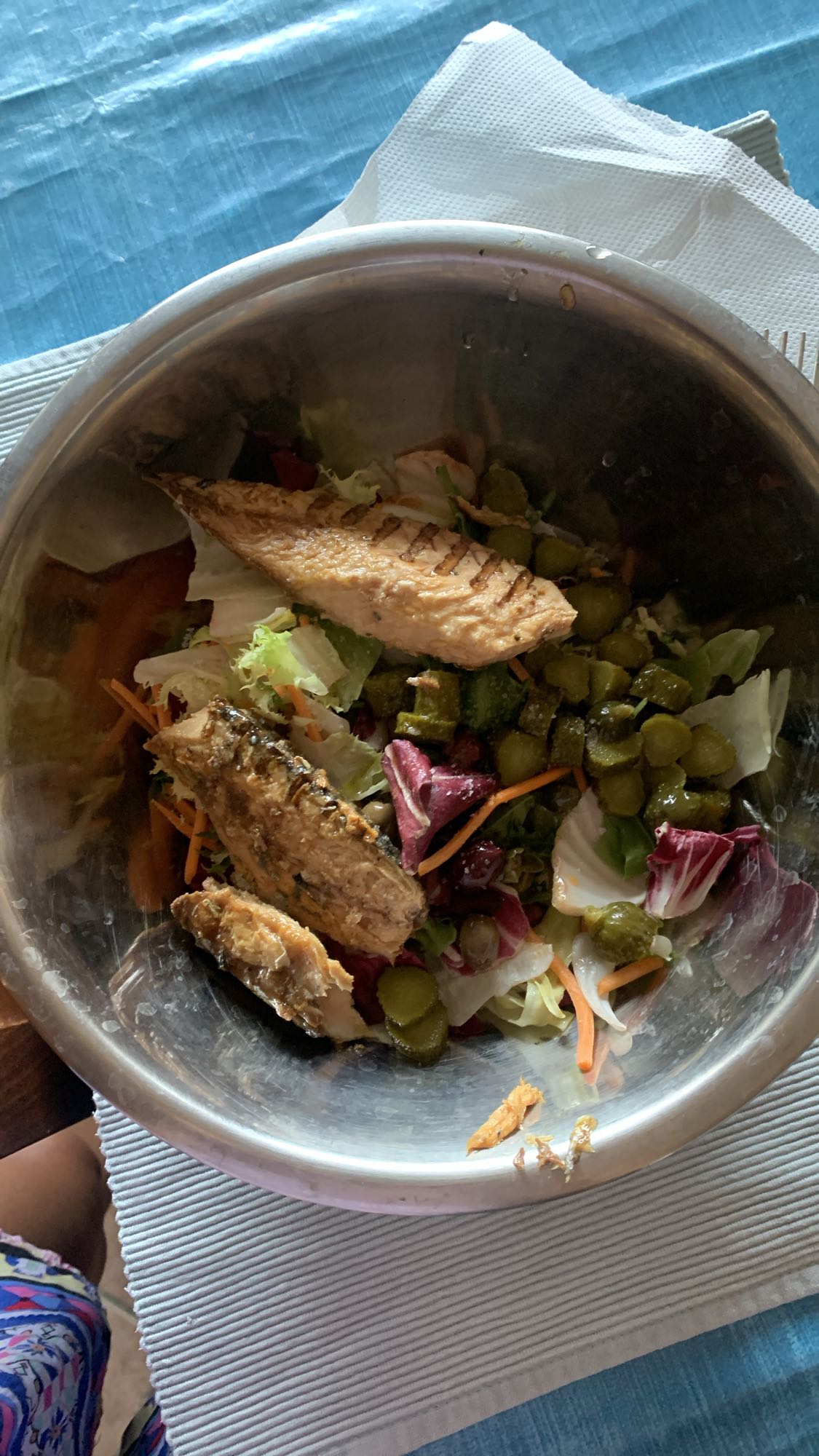 Grilovaná ryba so šalátom