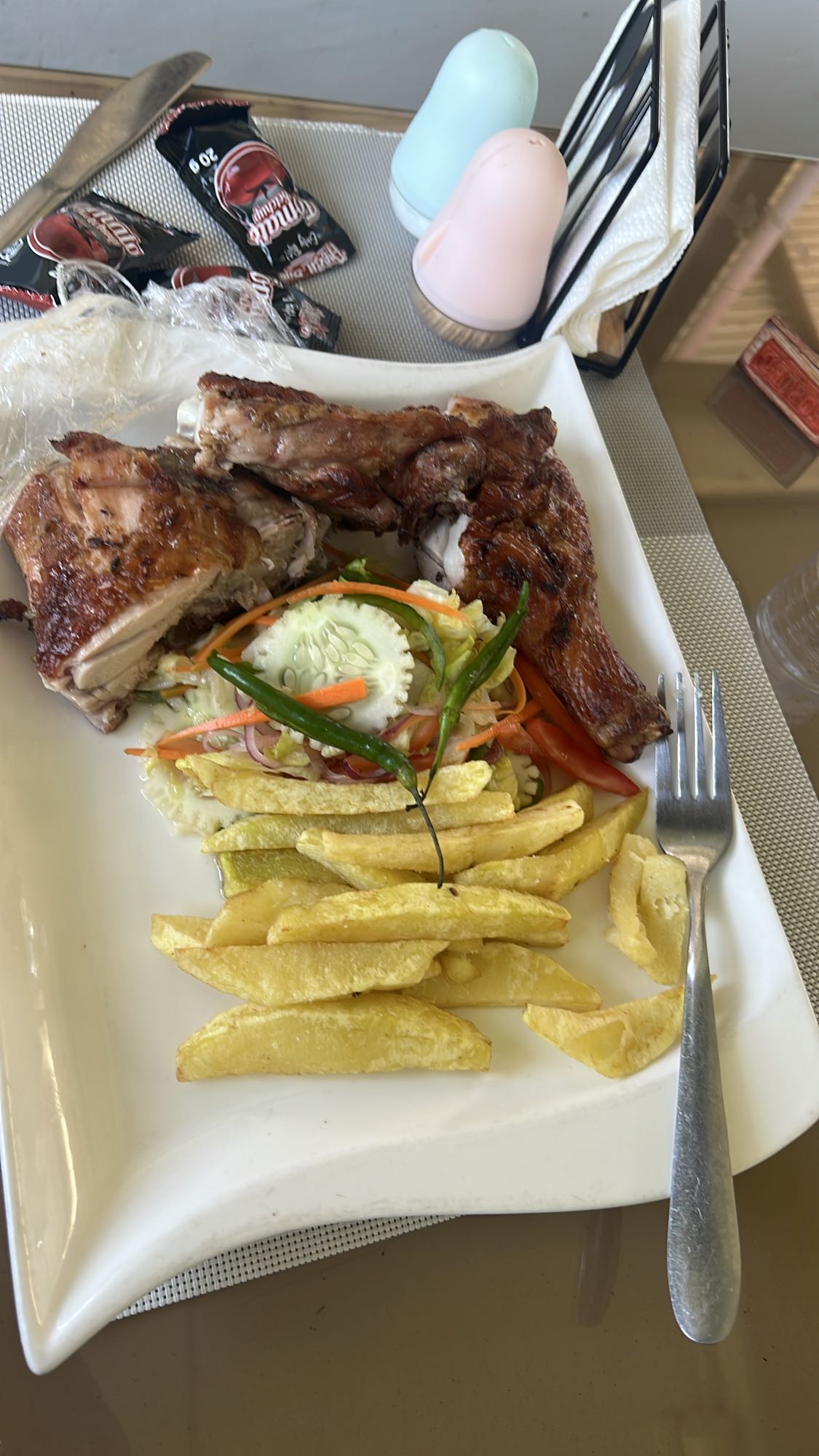 Grilled Chicken & Fries