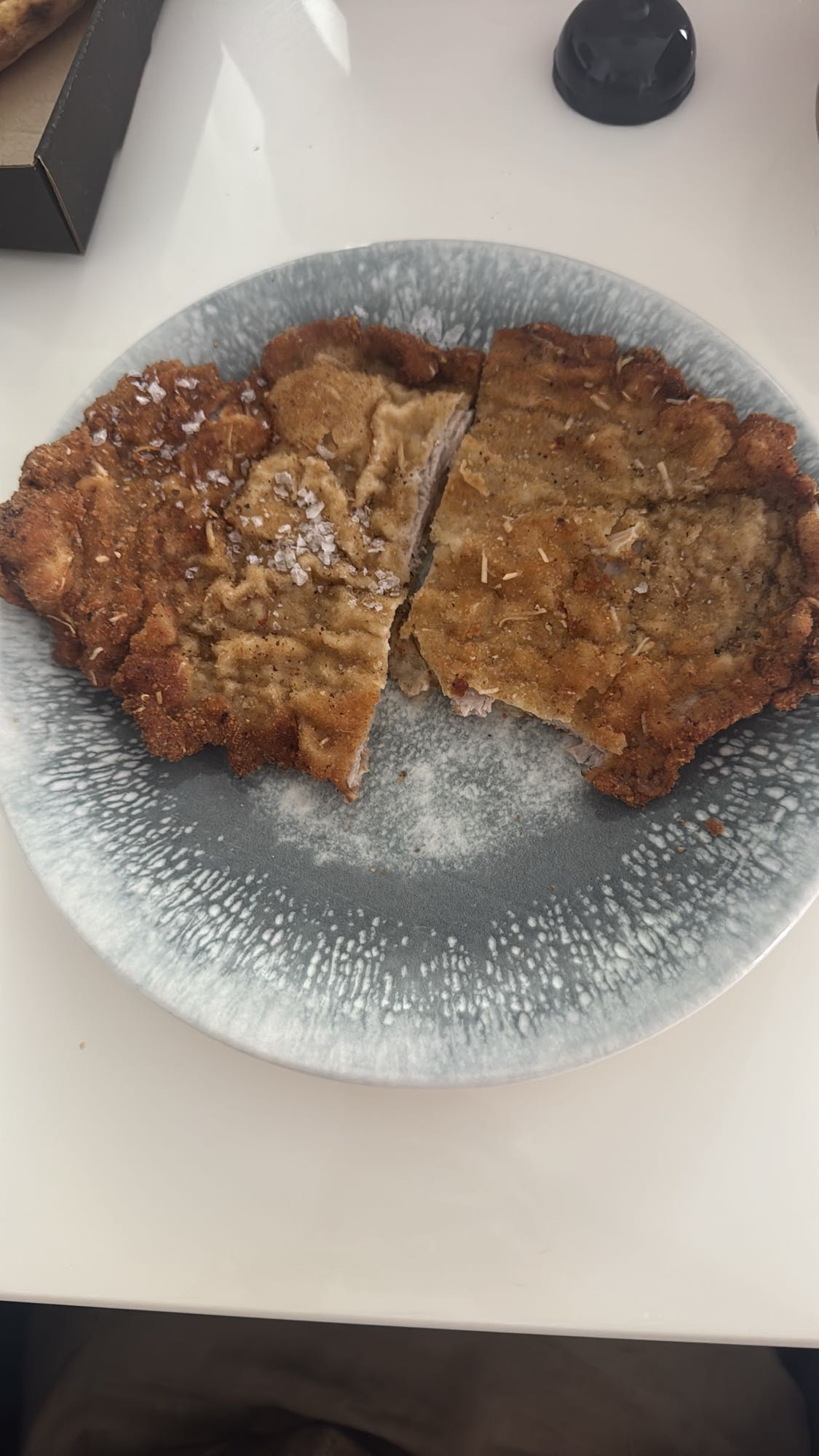 Breaded pork schnitzel