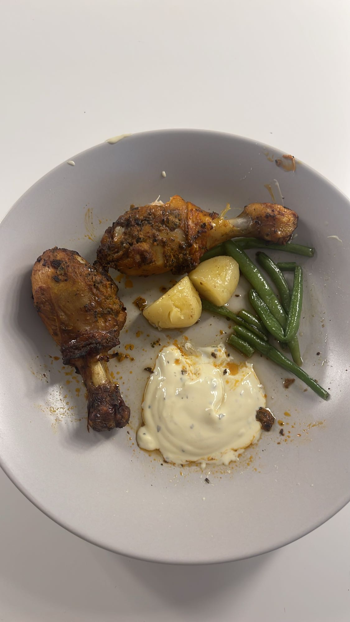 Kycklingklubbor med potatis