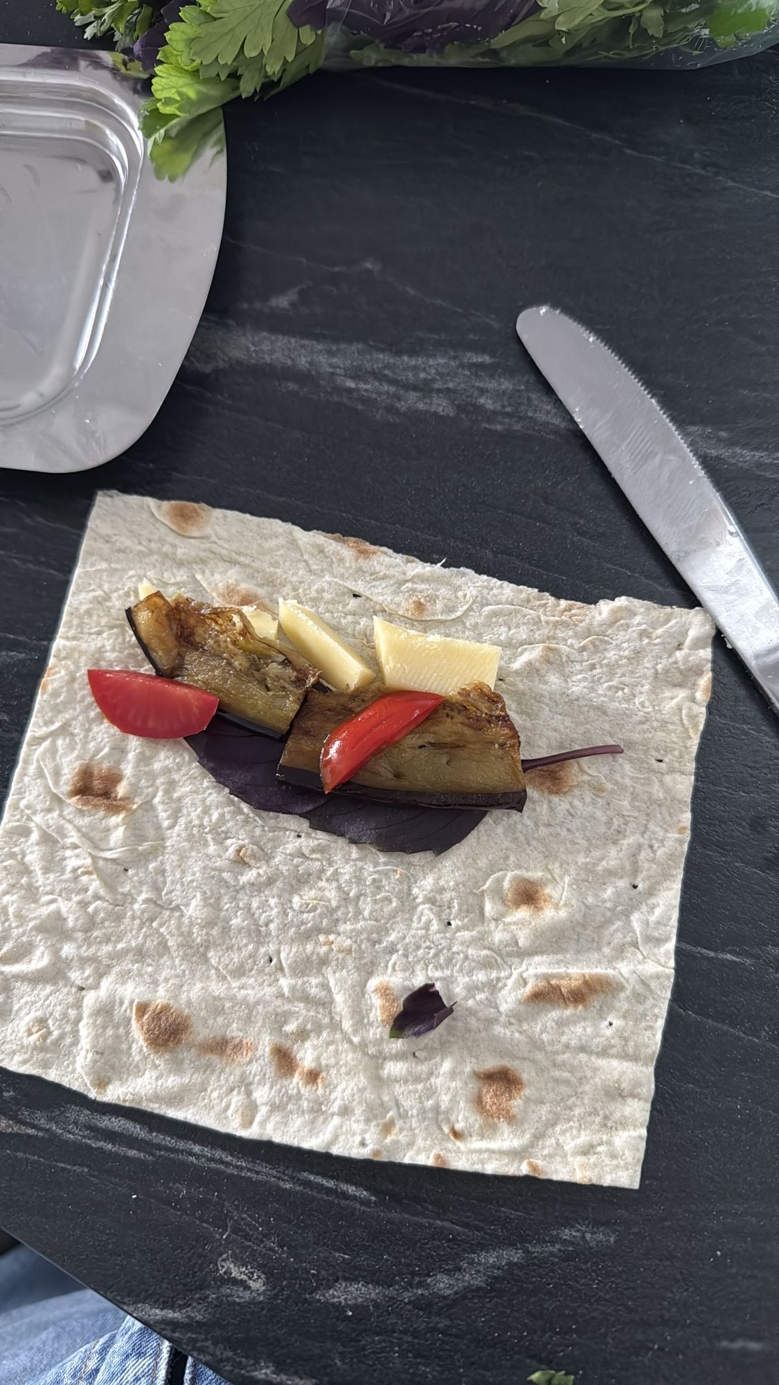 Veggie Flatbread Wrap