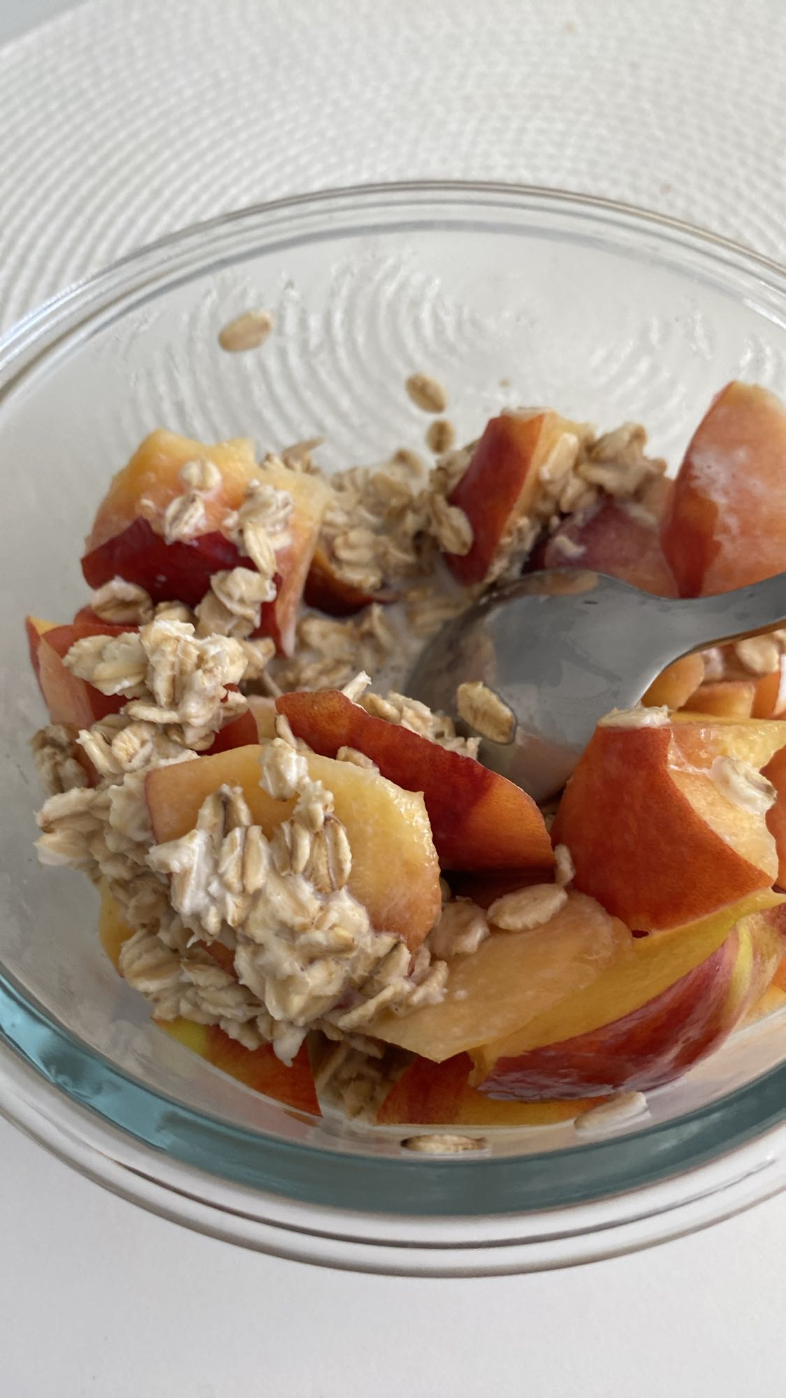 Owsianka z brzoskwinią